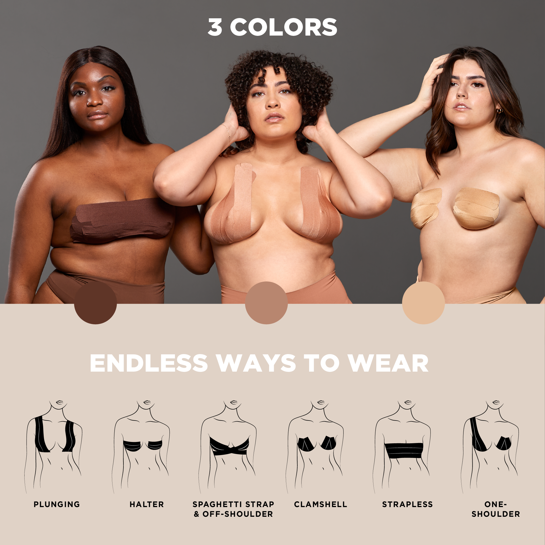 Nippies Precut Boob Tape | Creme