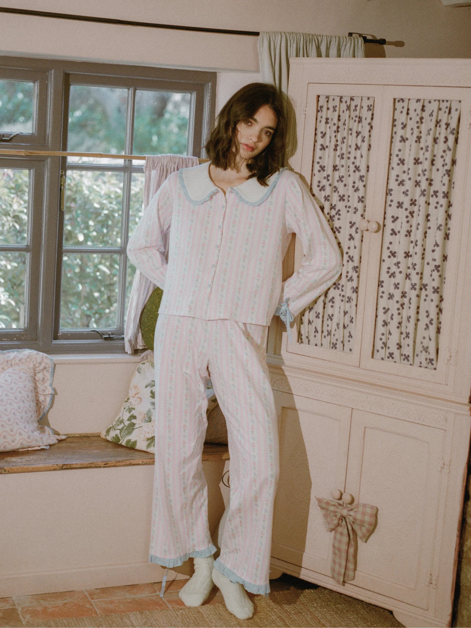 Chouchou Intimates Primrose Long Sleeve Shirt | Floral