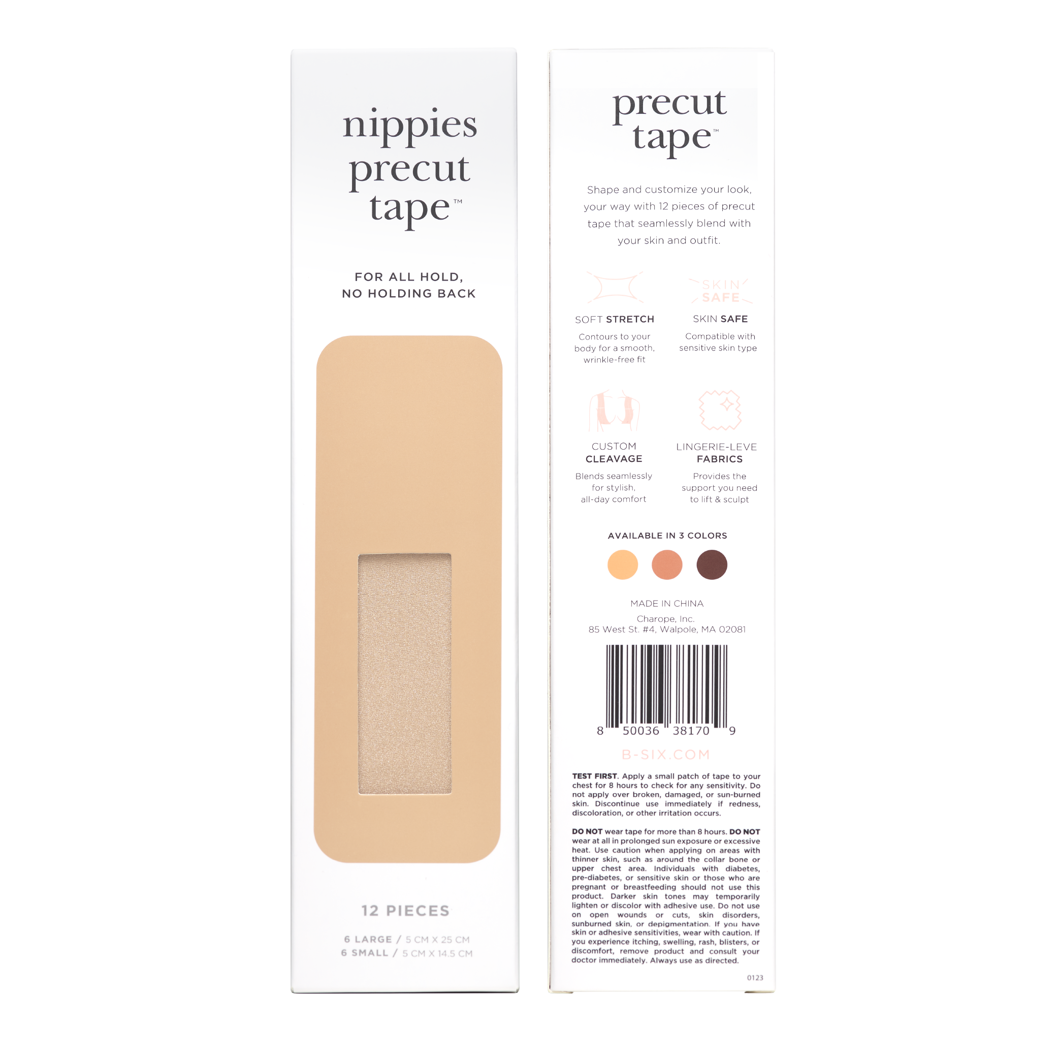 Nippies Precut Boob Tape | Creme