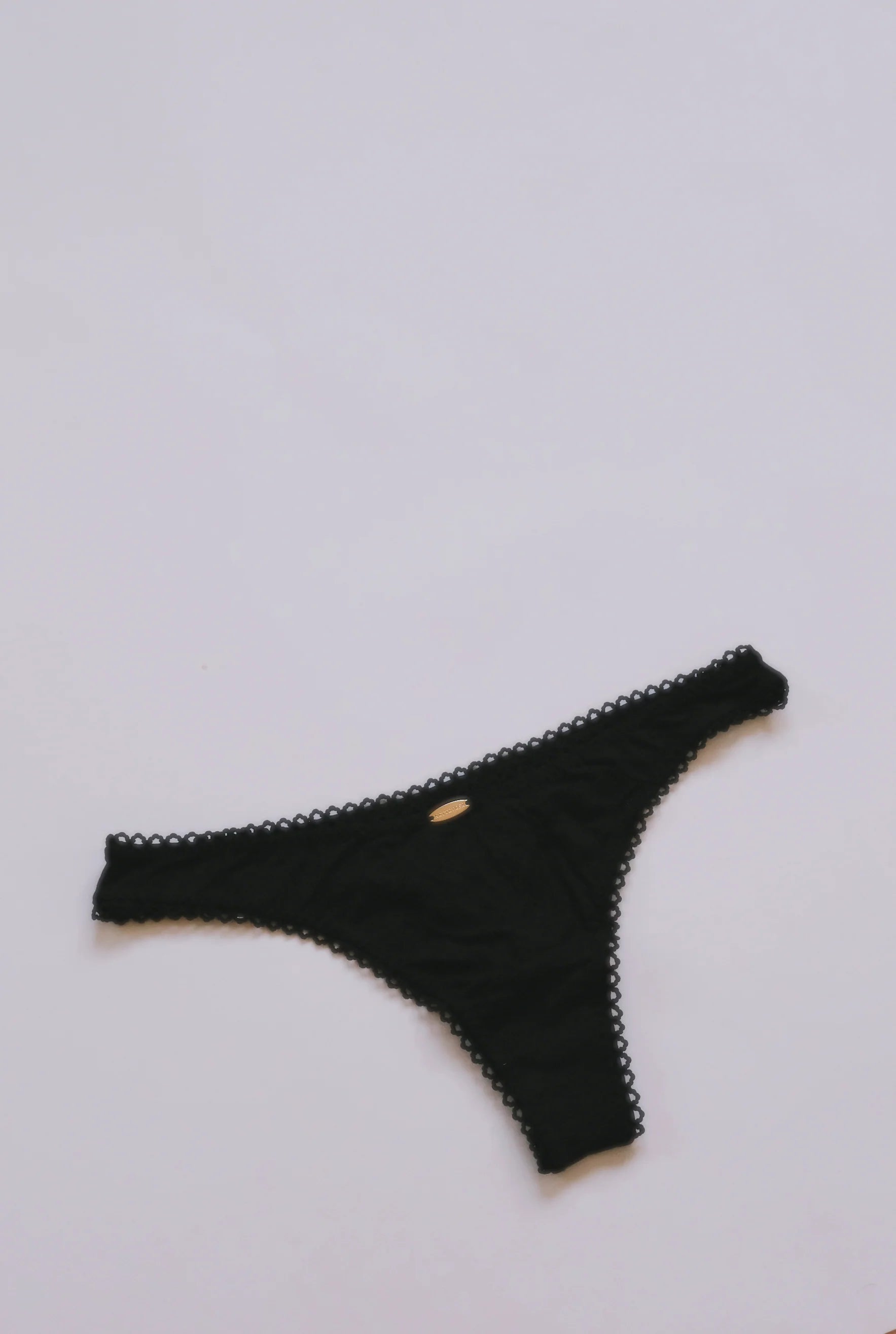 Nette Rose Bamboo Thong | Black