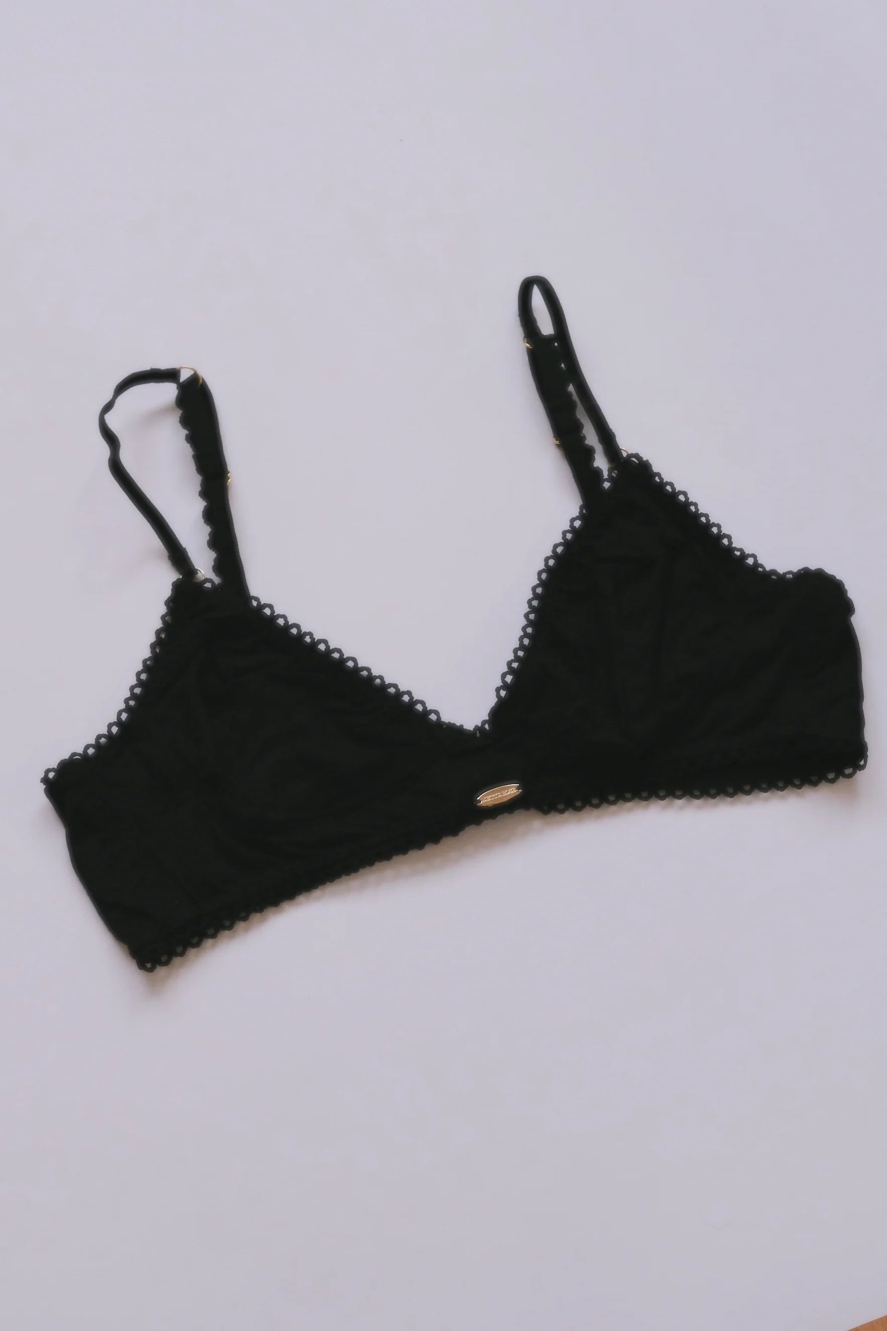 Nette Rose Bamboo Cup Bralette | Black