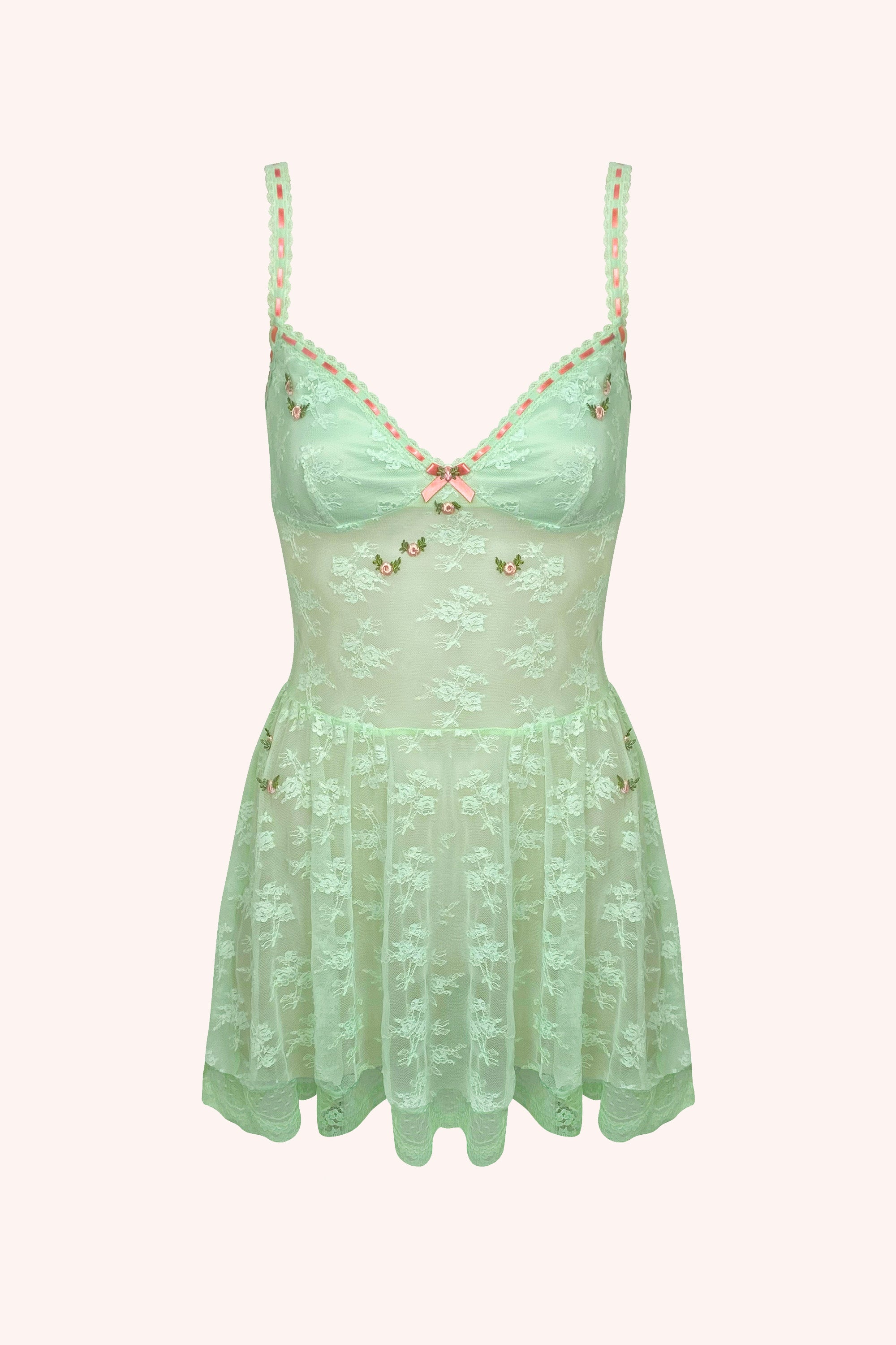 Chouchou Intimates Juliet Nightie Dress | Pistachio