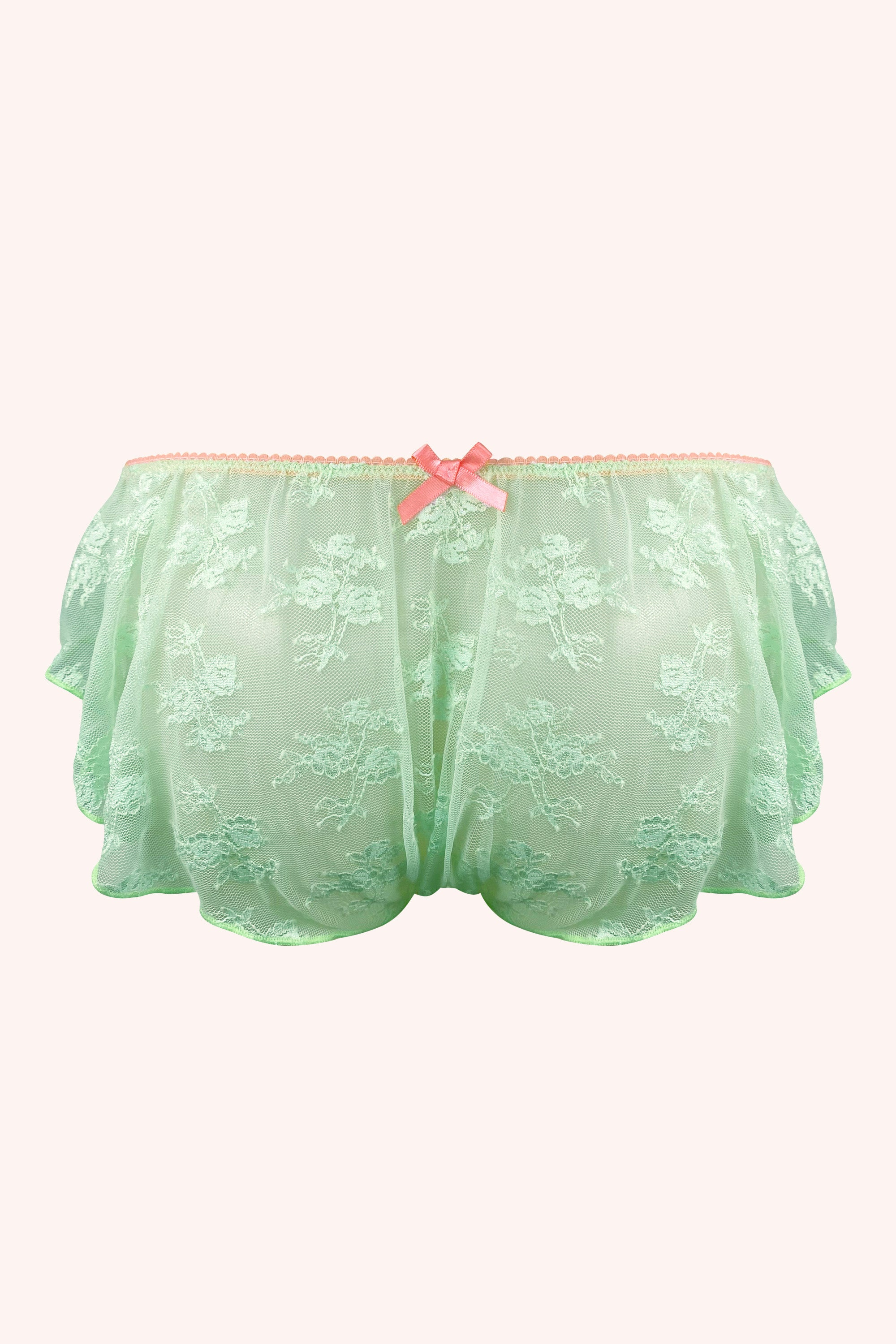 Juliet French Knicker | Pistachio - Back - Souszy - Chouchou Intimates