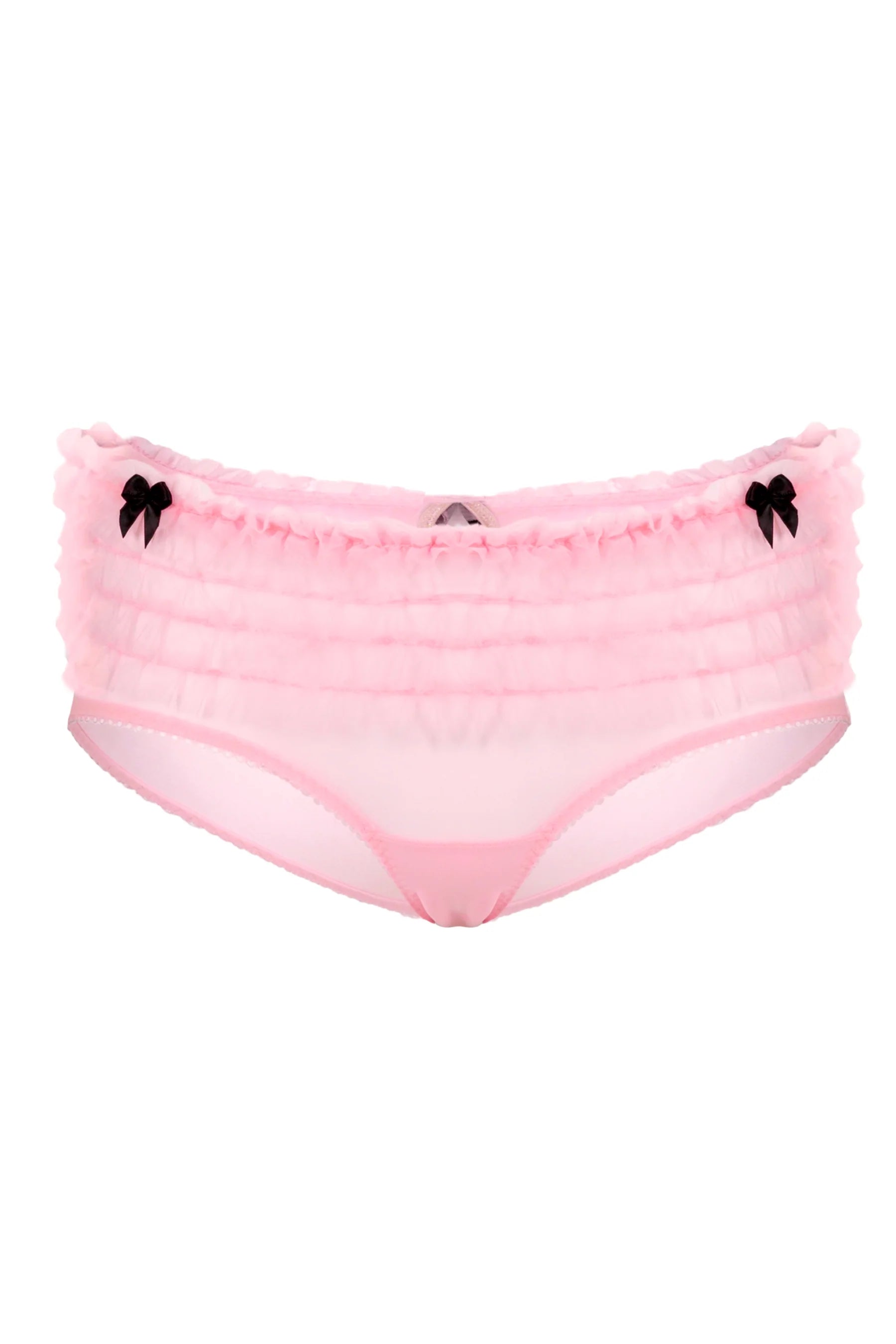 Harper Ruffle Shorties | Pink sugar - Front - Souszy - Chouchou Intimates