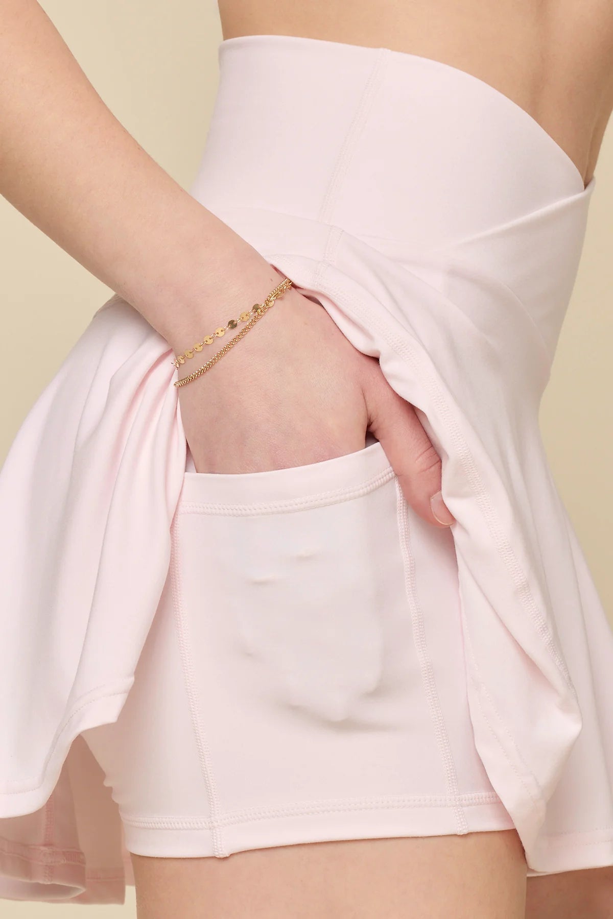 PopFlex Crisscross Hourglass® Twirl Skort | Petal Pink