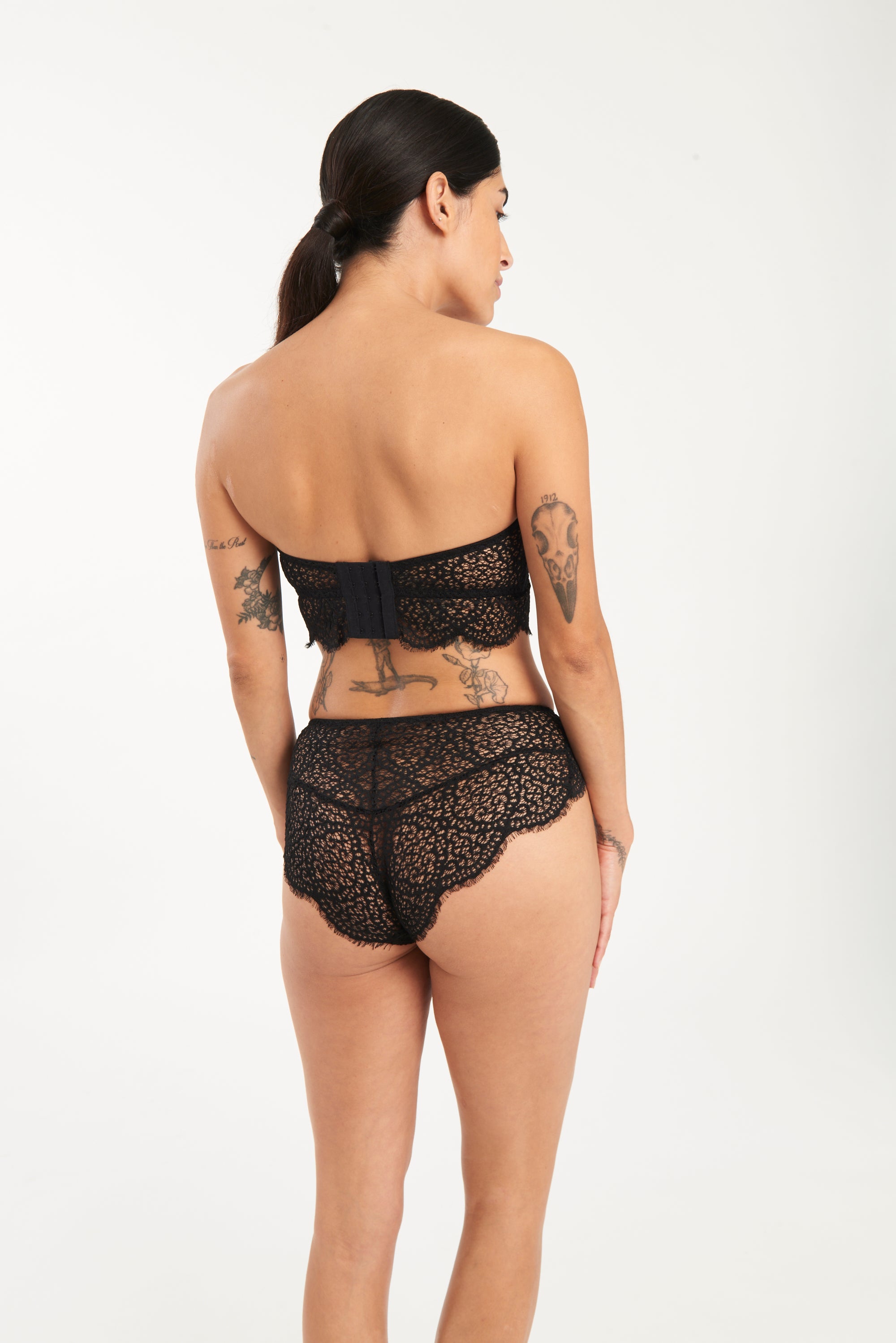 Else Lingerie Monique Lace Brief | Black