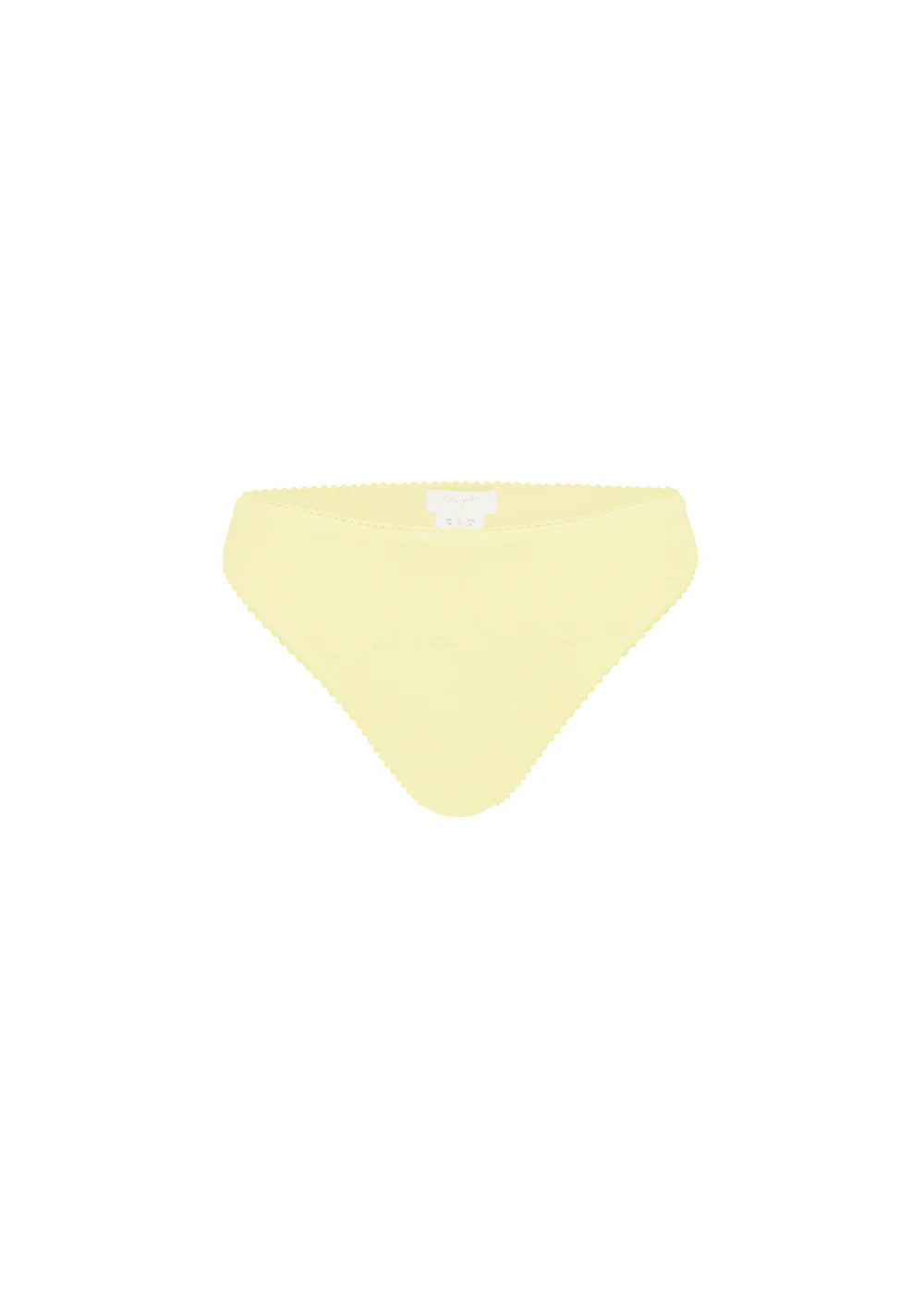 Miyako Estelle Certified Organic Cotton Cheeky-cut Brief | Lemon