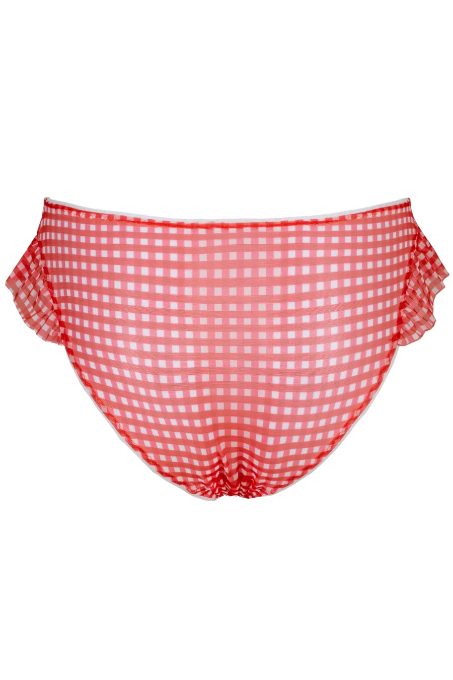 Eva Bikini Briefs | Gingham red - Back - Souszy - Chouchou Intimates