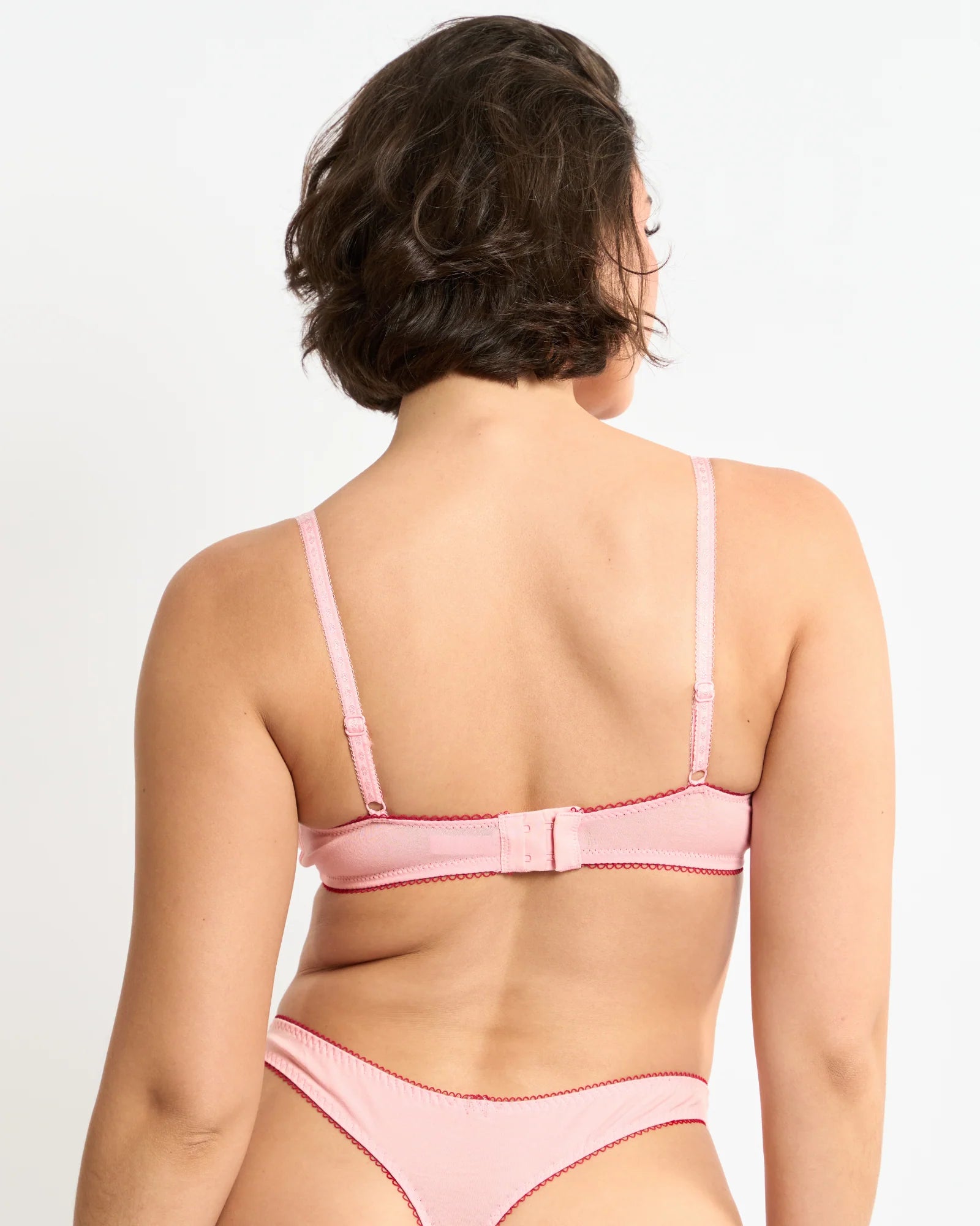 Chouchou Intimates Georgia Organic Cotton Bralette | Pink