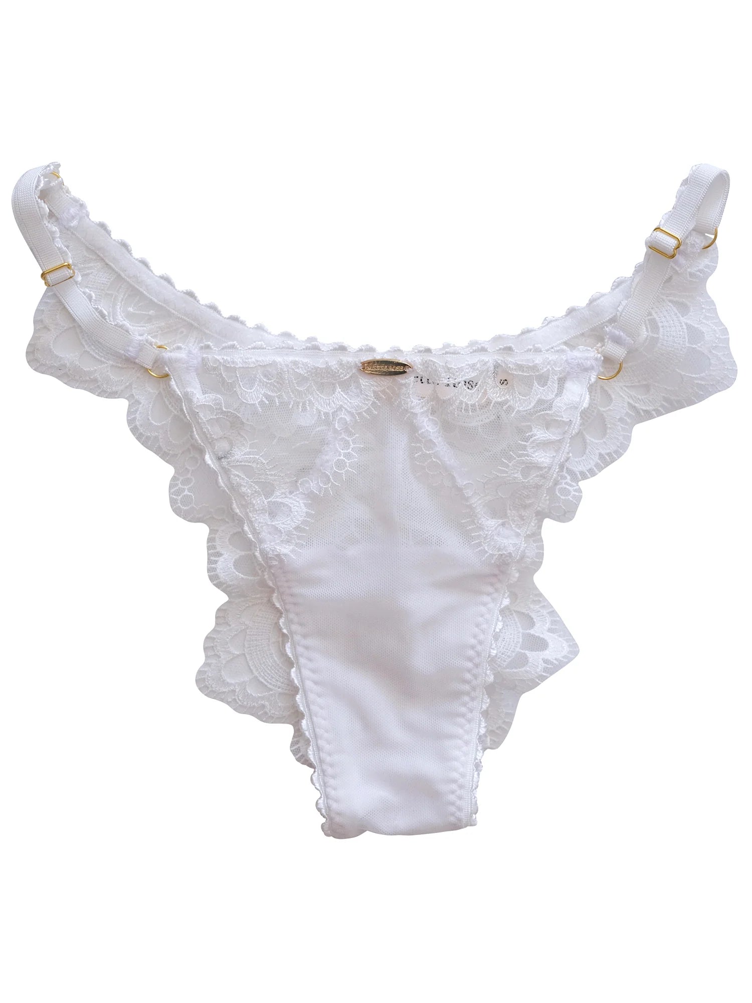 Nette Rose June Lace Bikini Knicker | White