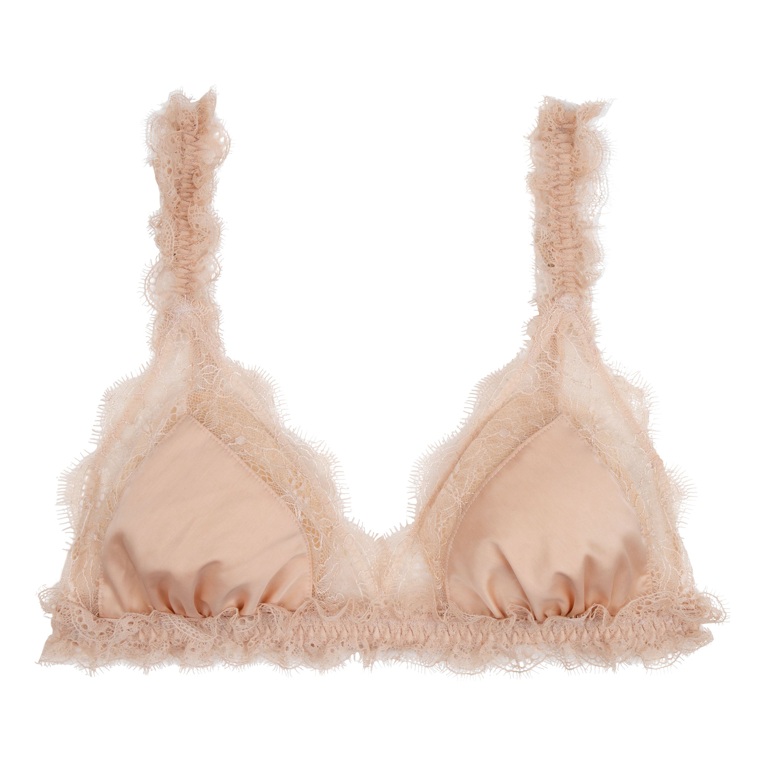 Love Lace Triangle Bralette | Light Brown - Souszy - Love Stories