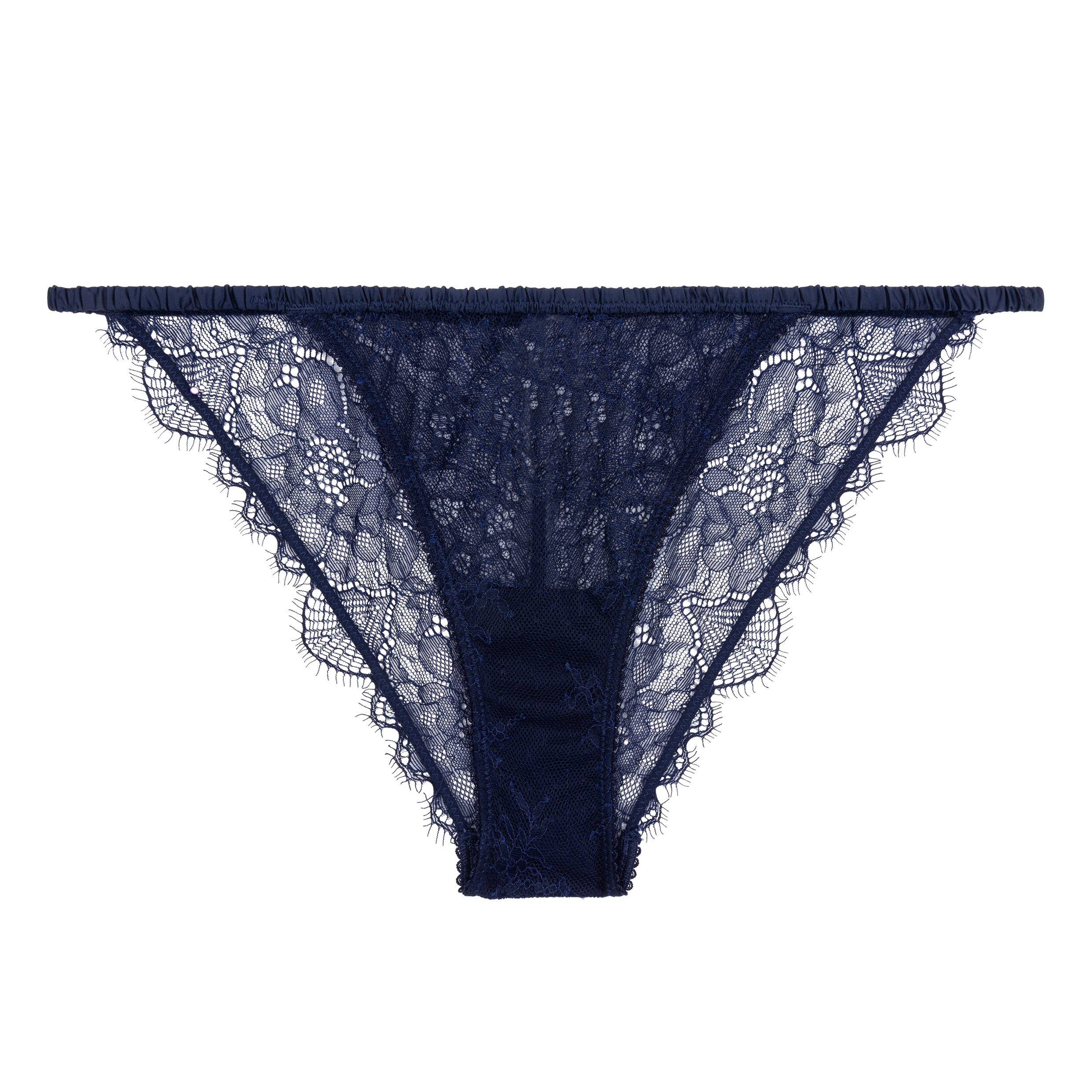 Wild Rose Lace Briefs | Dark Blue - Souszy -Love Stories