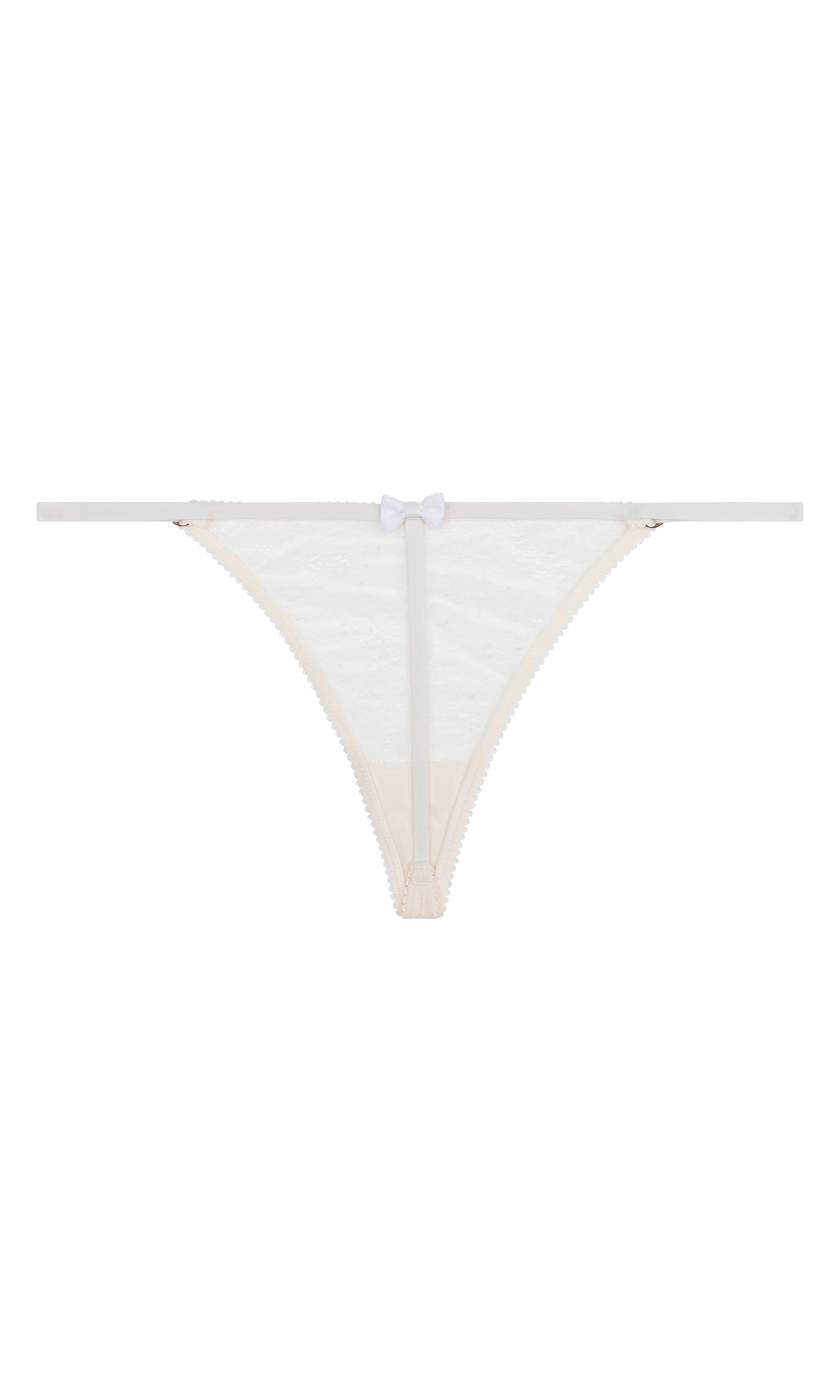 Spice Tanga Lace Thong | Off White -Souszy - Love Stories