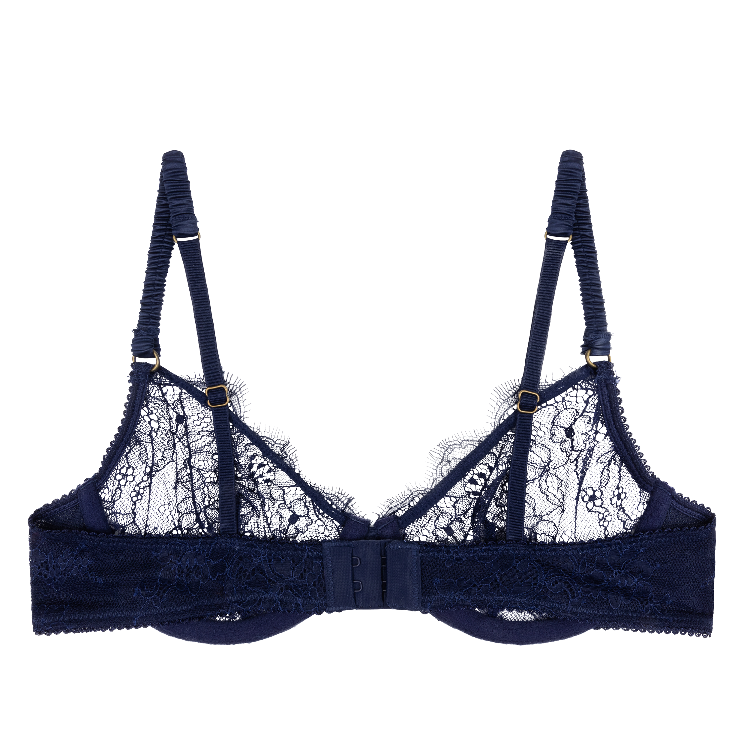 Romeo Unpadded Underwire Bra | Dark Blue - Souszy -Love Stories -Back