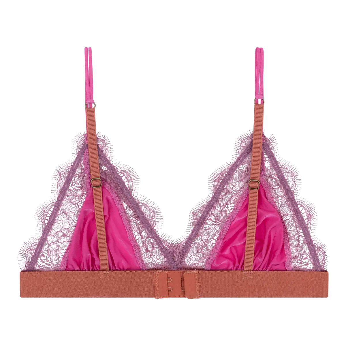 Love Stories Love Lace Delicate Triangle Bralette | Pink