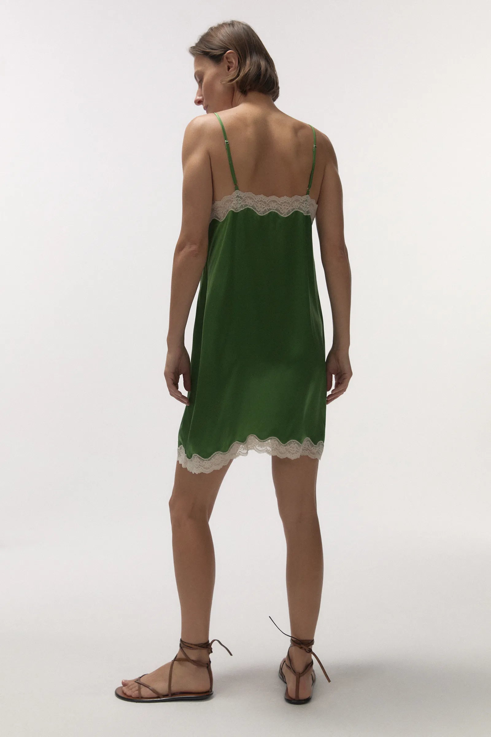 Love Stories Willow Slip Dress | Forest Green