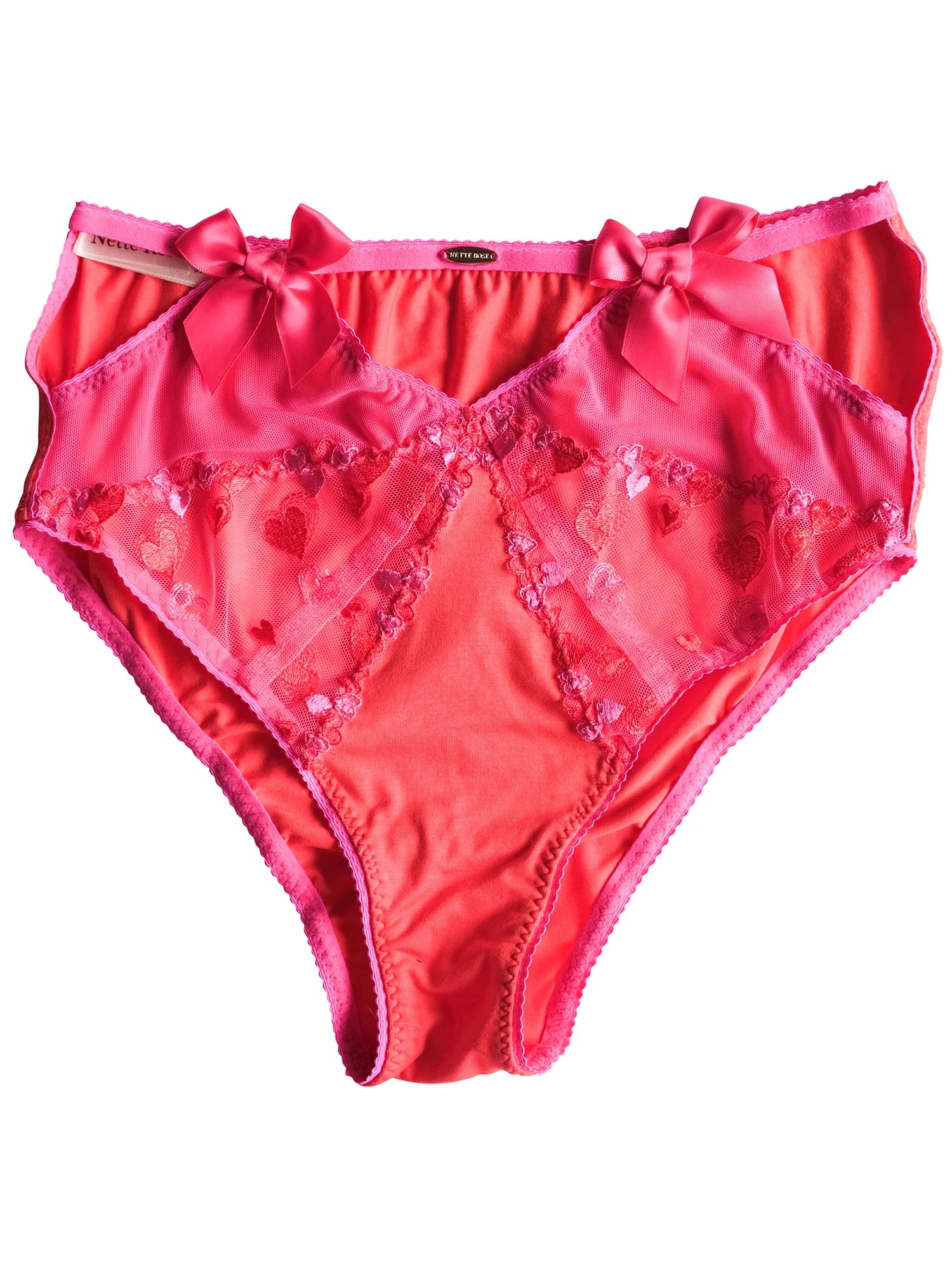 Nette Rose Lilitha High Waist Knicker | Cherry Pink