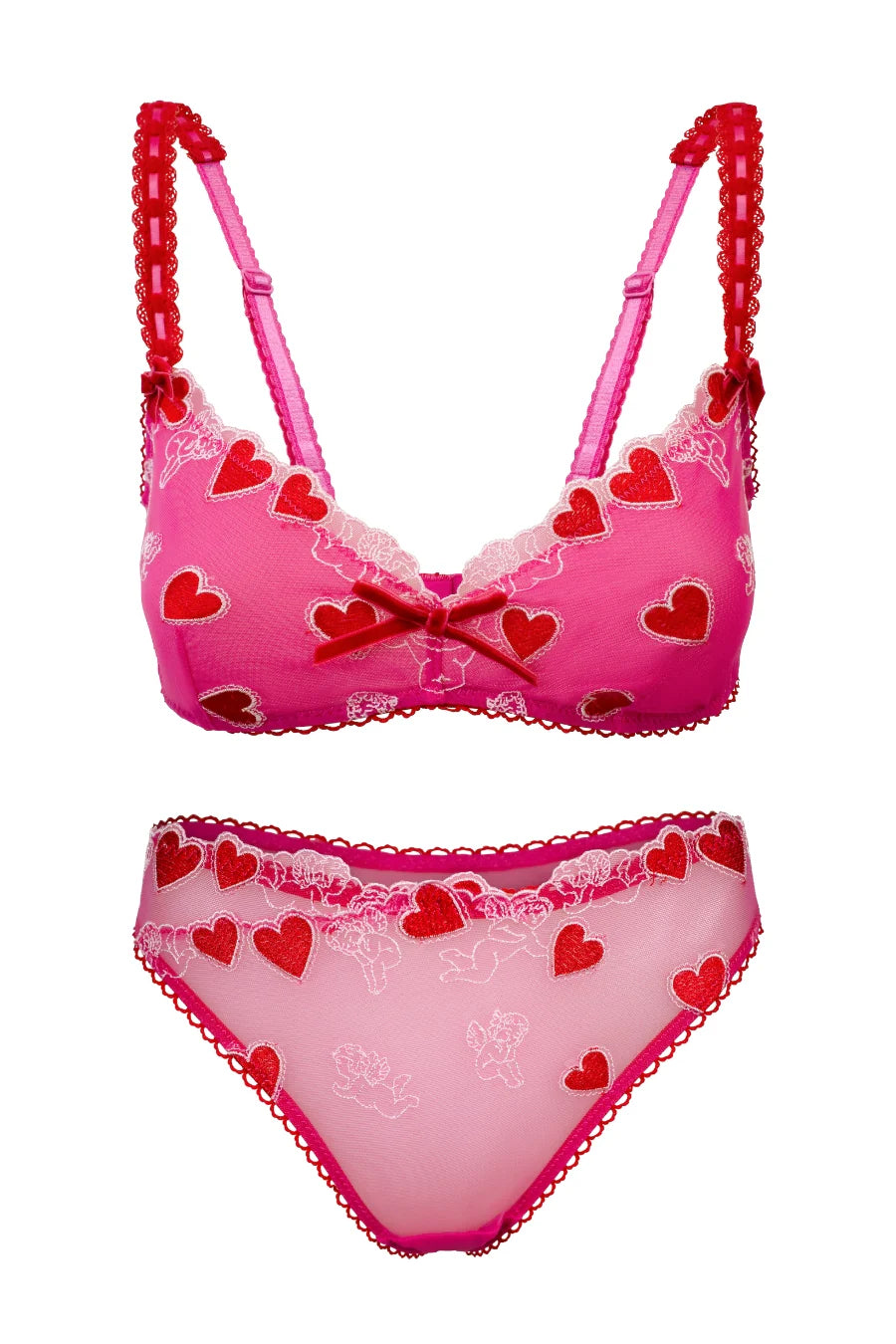 Chouchou Intimates - Margot Bralette and G-String Set - Cupid - Souszy