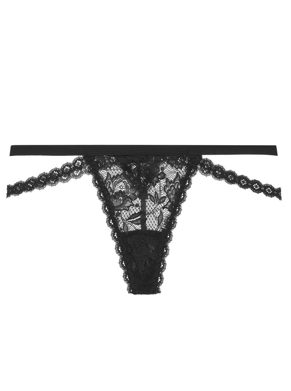 Cosabella Never Say Never Strappie Low-Rise G-String | Black