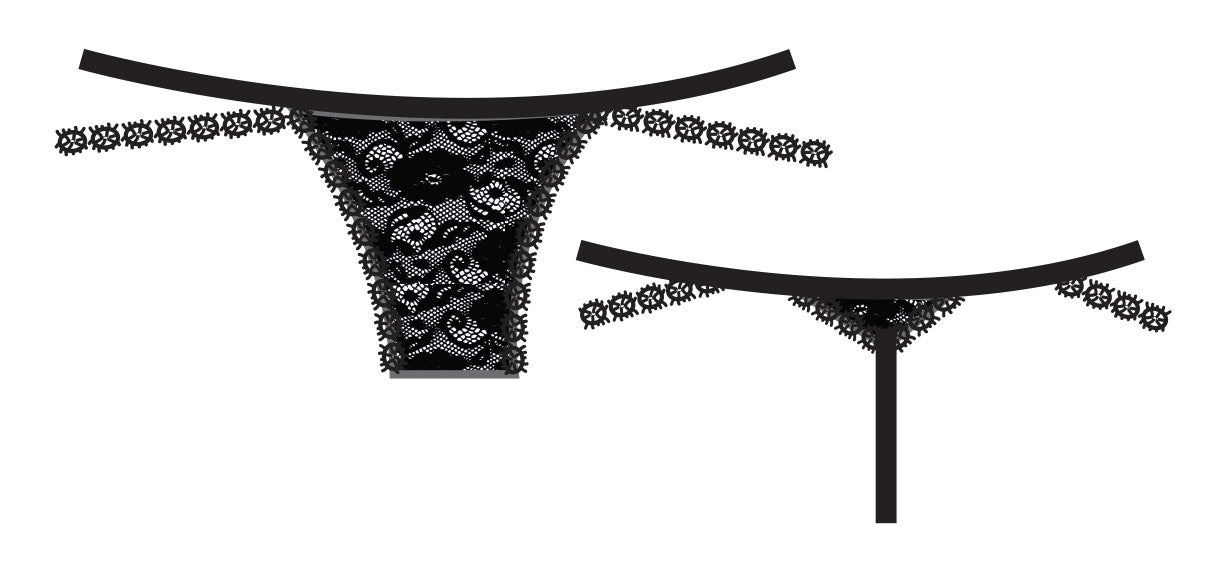 Cosabella Never Say Never Strappie Low-Rise G-String | Black