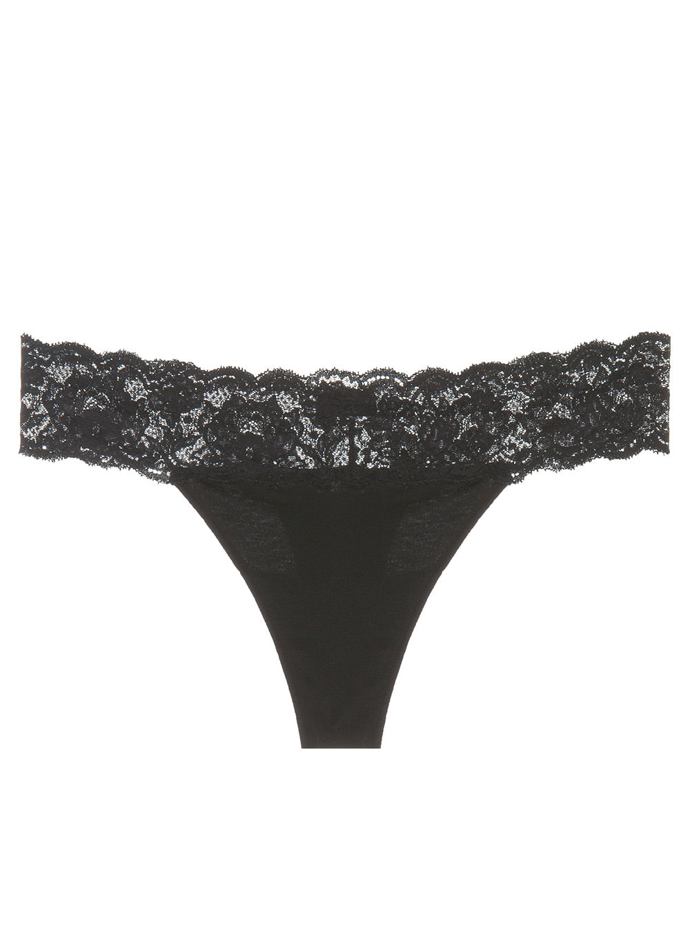 Cosabella Never Say Never Maternity Mid-Rise Lace Thong| Black