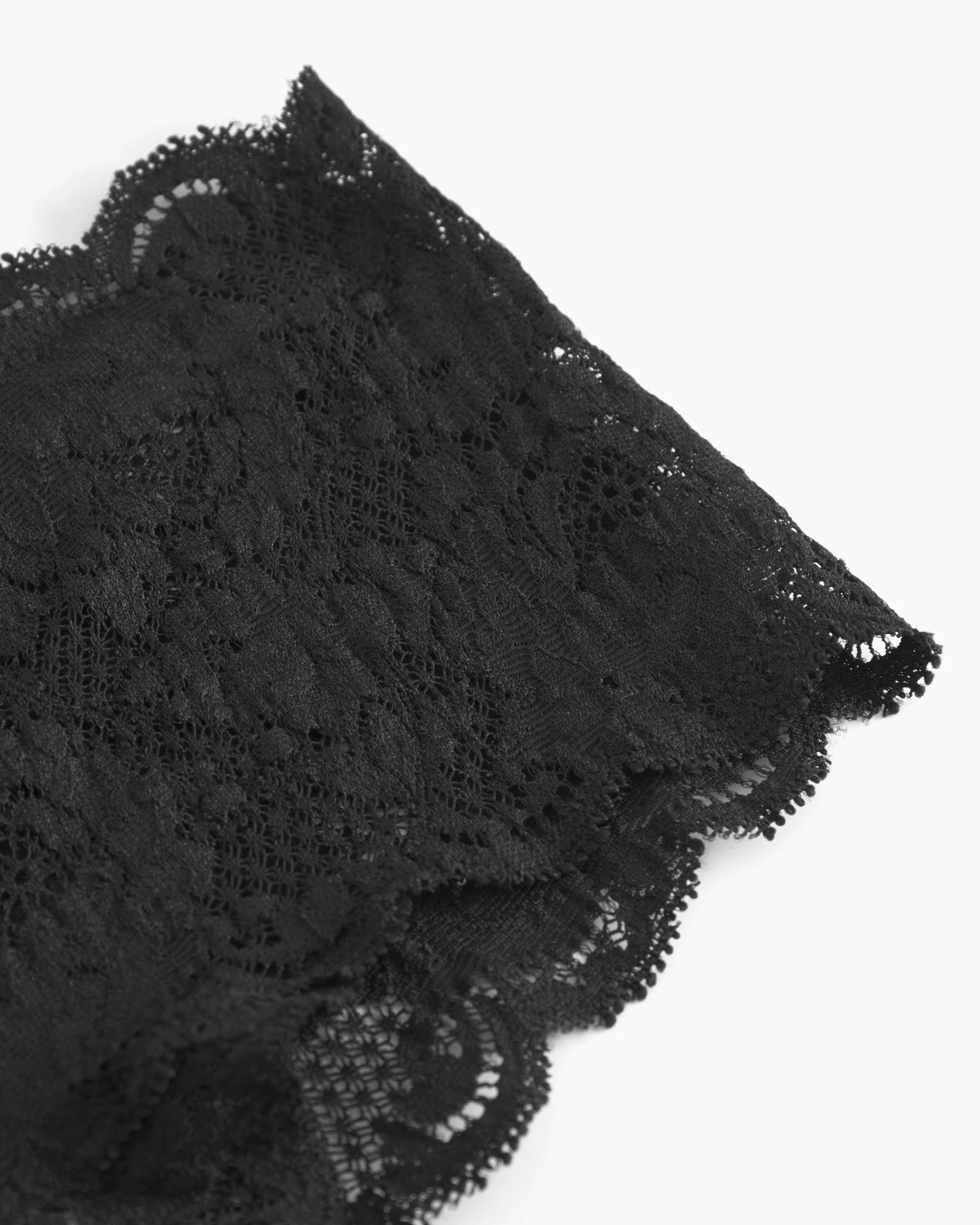 Cosabella Never Say Never Comfie Mid-Rise Lace Thong | Black