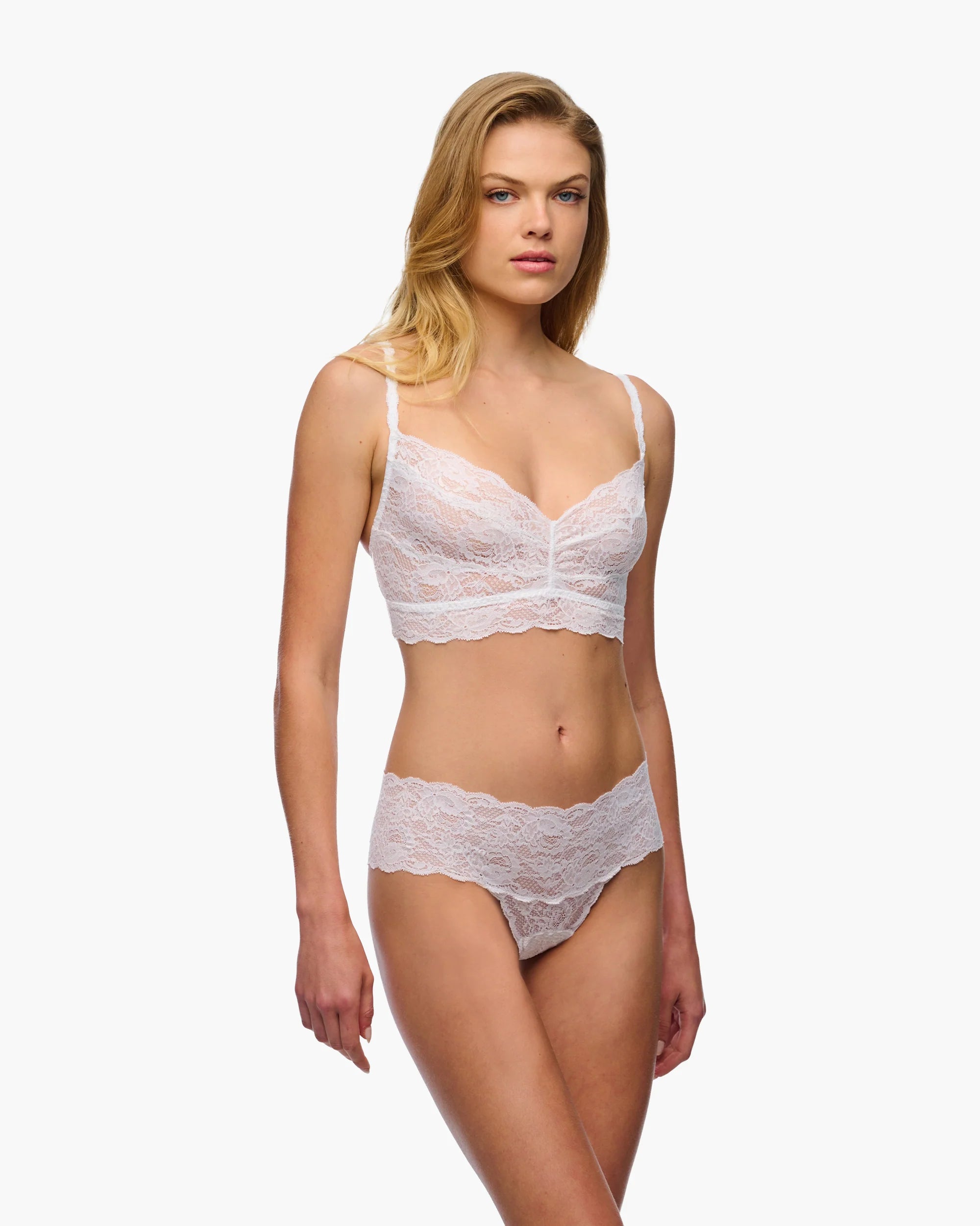 Cosabella Never Say Never Sweetie Lace Bralette | White