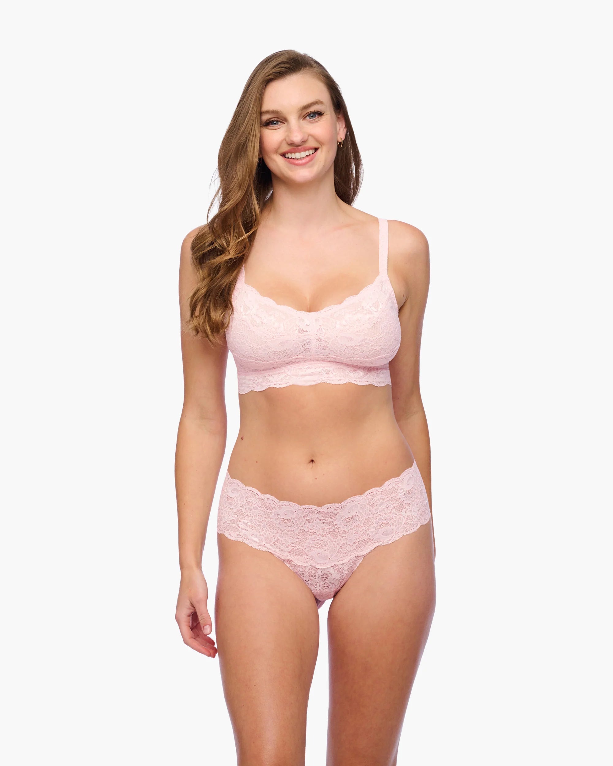 Cosabella Never Say Never Curvy Sweetie Lace Bralette | Pink Lilly