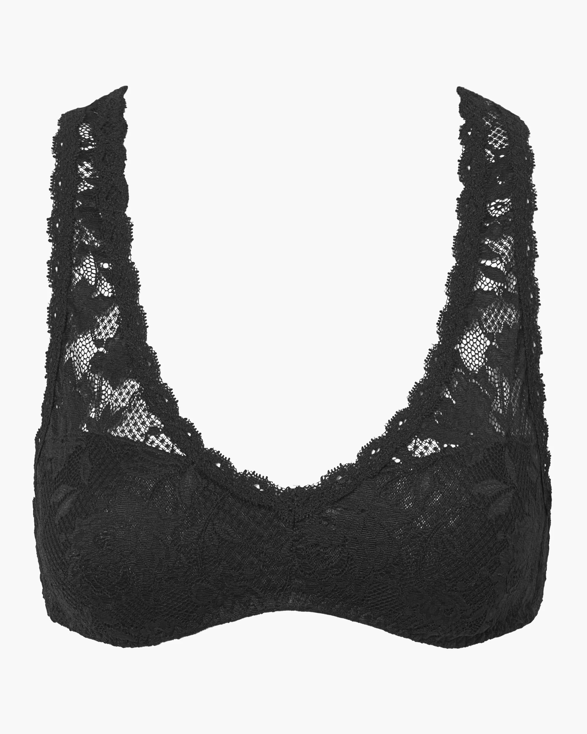 Cosabella Never Say Never Racie Racerback Lace Bralette | Black