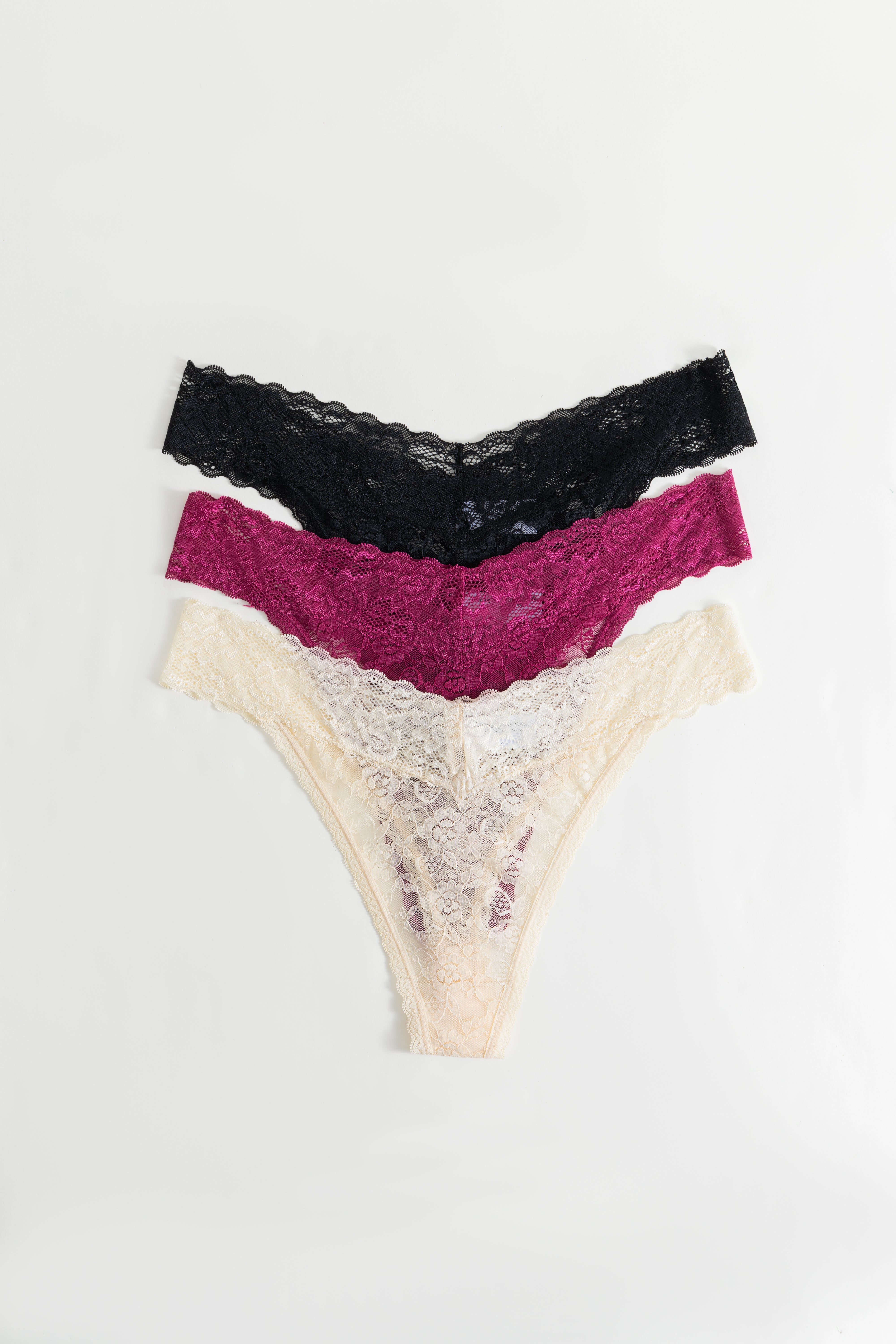 Souszy Everyday Lace Thong 6 Pack