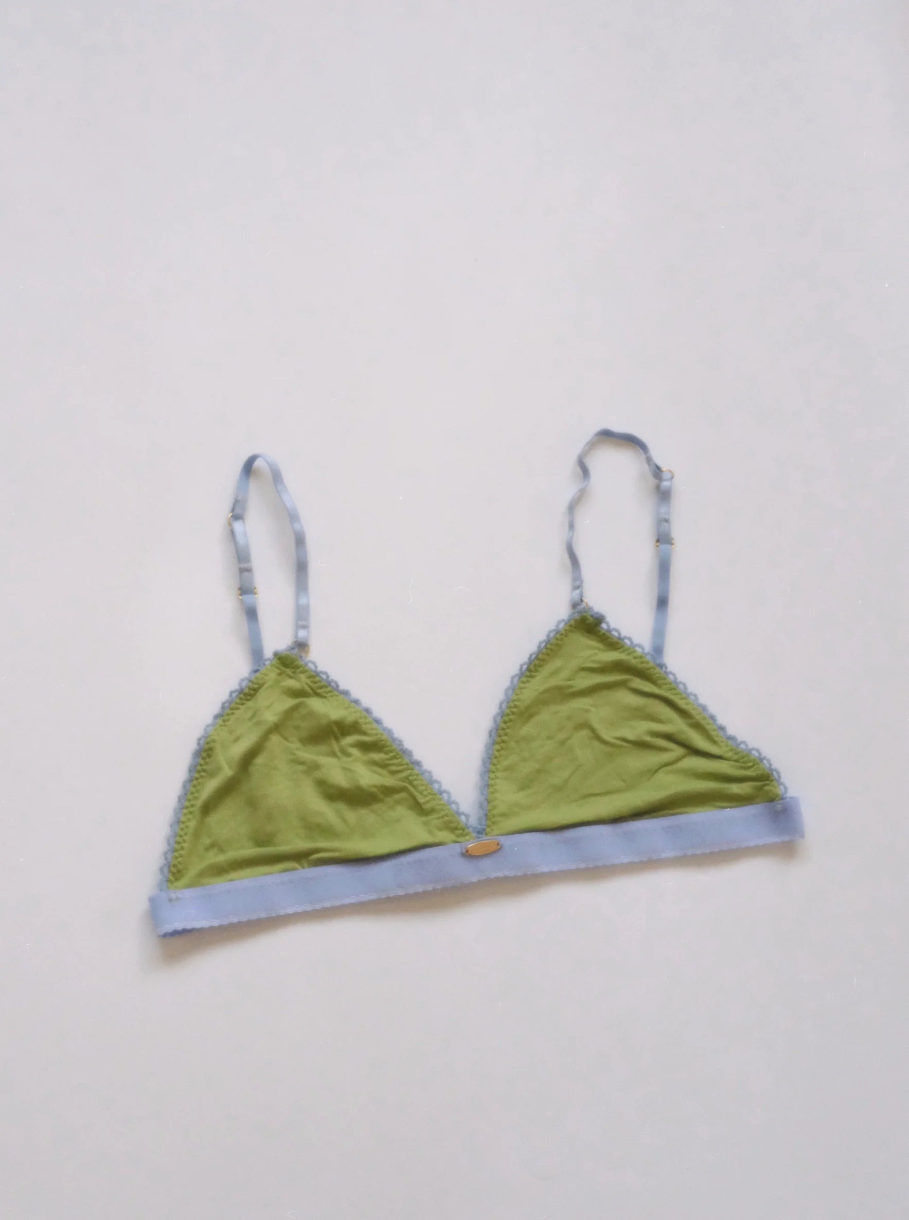 Nette Rose Bamboo Triangle Bralette | Olive