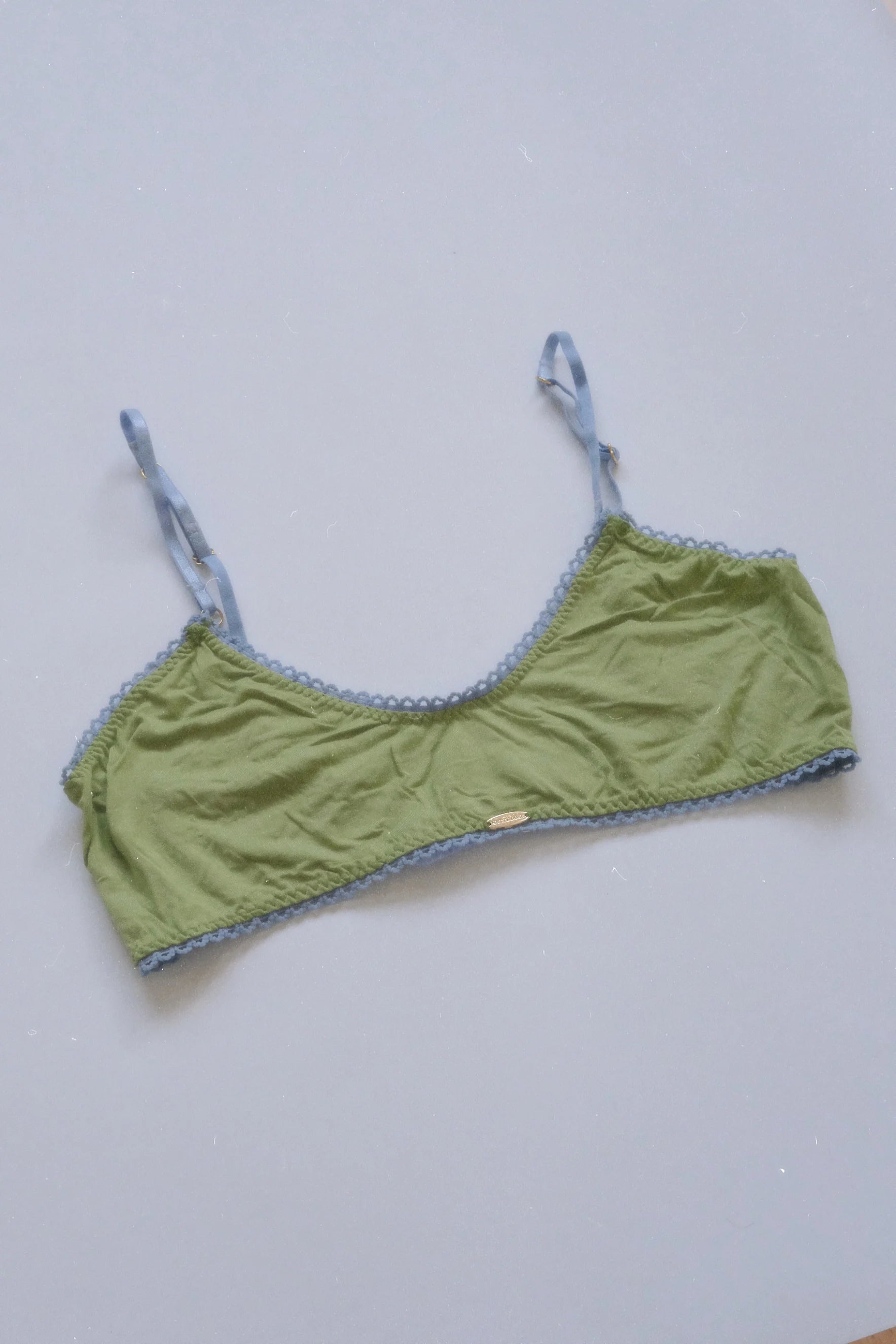 Nette Rose Bamboo Crop Bralette | Olive