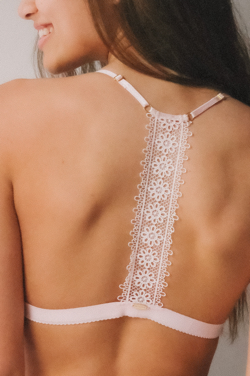 Nette Rose Peaches Décor-Back Bralette | Peach