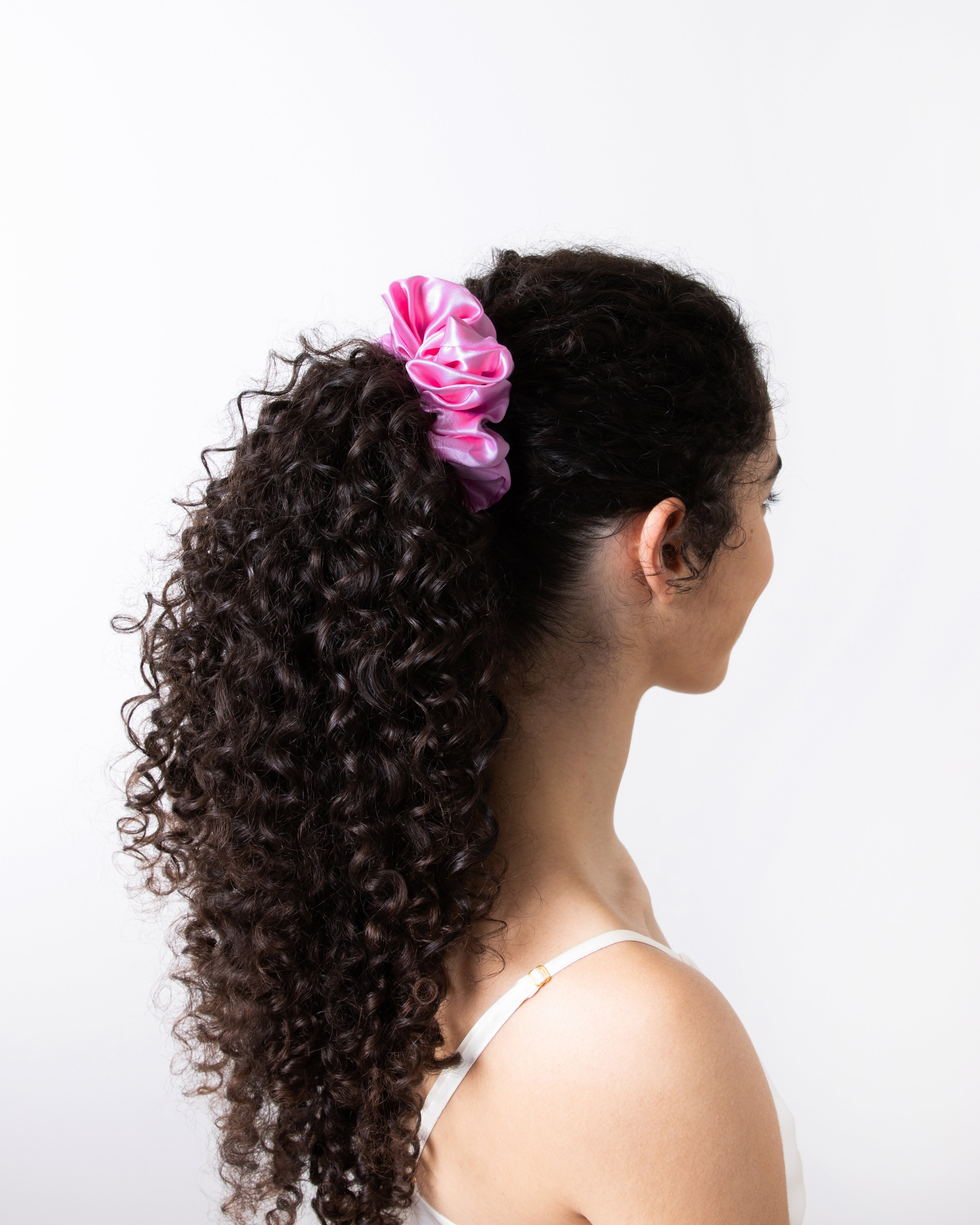 Souszy Silk Scrunchie Large | Pink