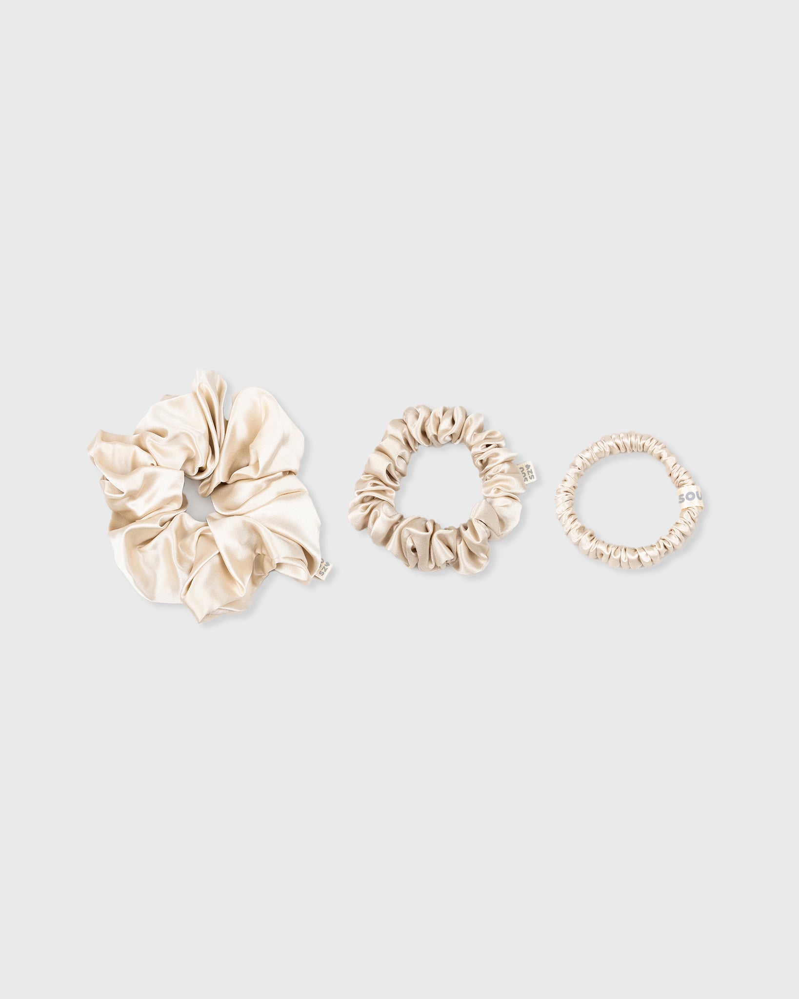 Souszy Silk Scrunchie Large | Champagne