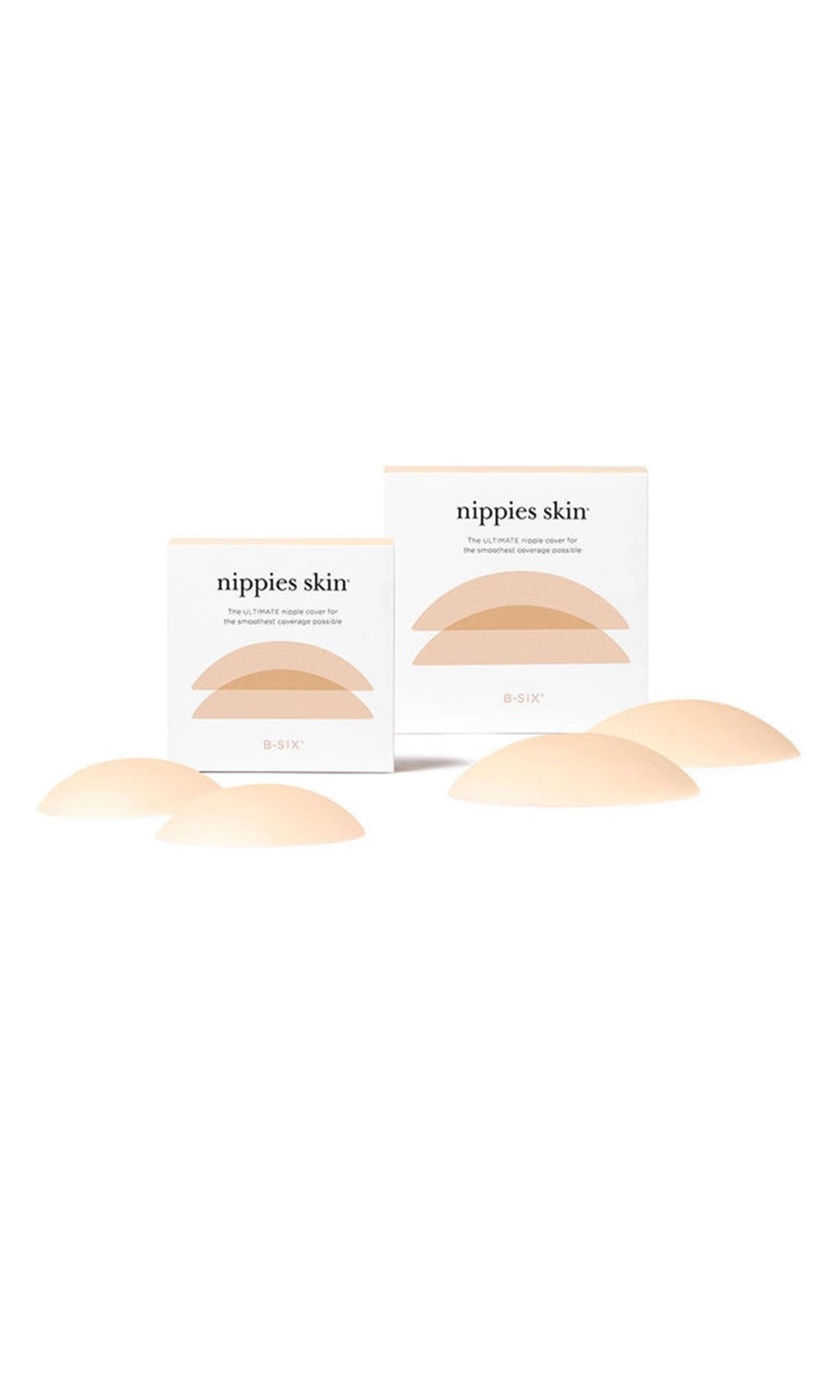 B-Six Nippies - Breast Petals - Adhesive Silicone - Creme - Pack - Souszy