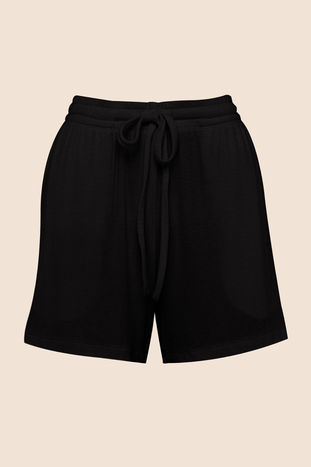 Gingerlilly Adelaide Ribbed Shorts | Black