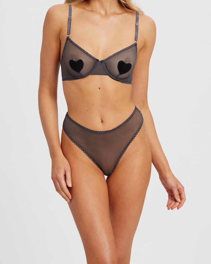 Goddess G-String | Grey - Souszy - Saturday The Label