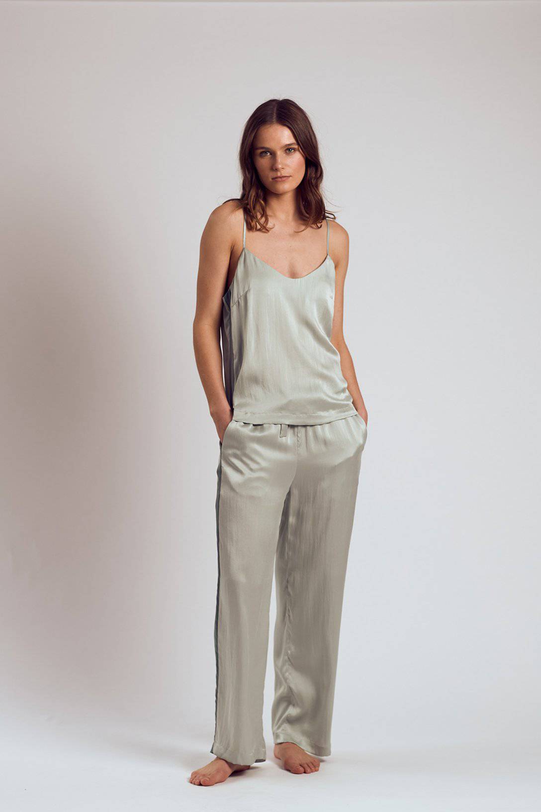 Silk Set | Chartreuse - Souszy - The Silk Robe