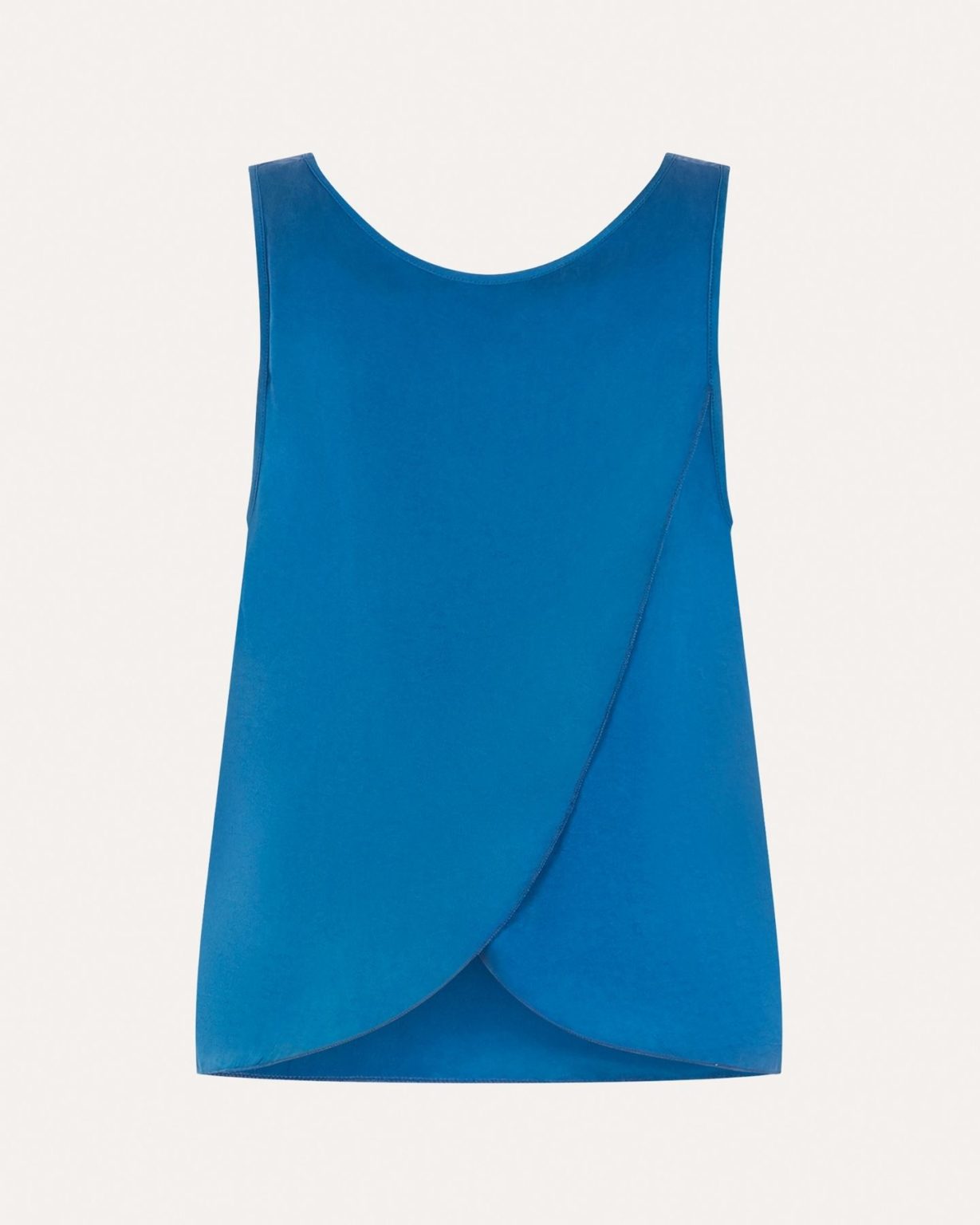 Dream With Me Silk Singlet | Indigo