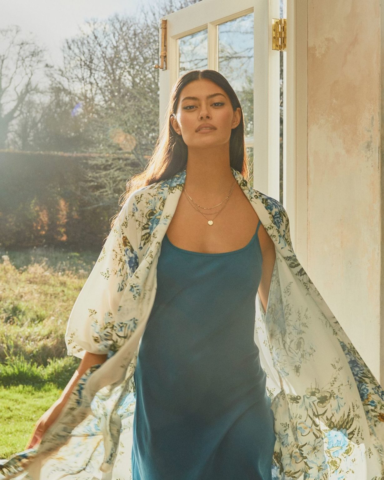 Dream With Me Silk Slip | Indigo