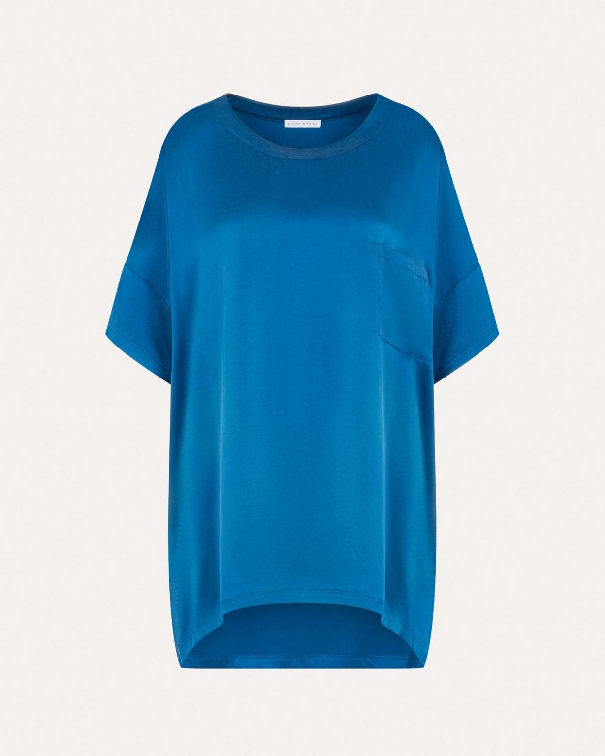 Dream With Me sandwash Silk Tee | Indigo