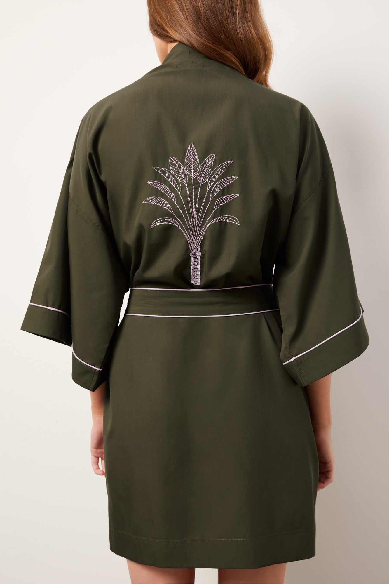The Fern Travel Companion Kimono | Olive Green - Souszy -Wanderluxe