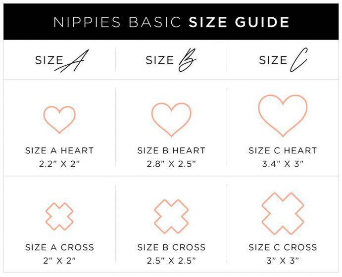 Nipple Cover Basics | Black Heart - Souszy - B-SIX