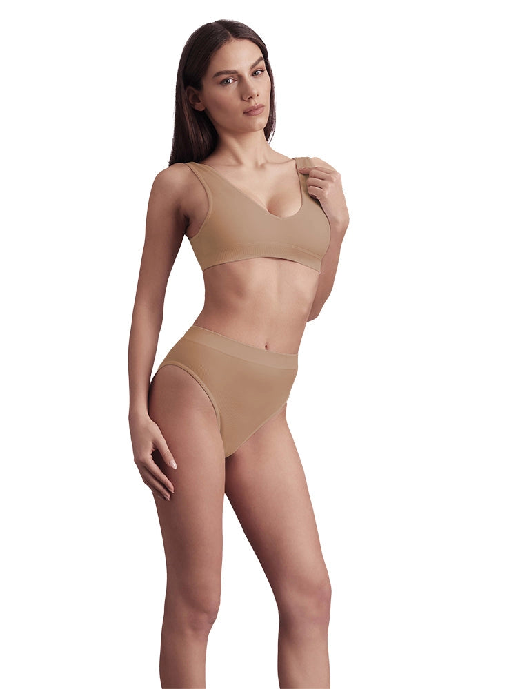 Bellissima Soft Ribbed High Waist Brief