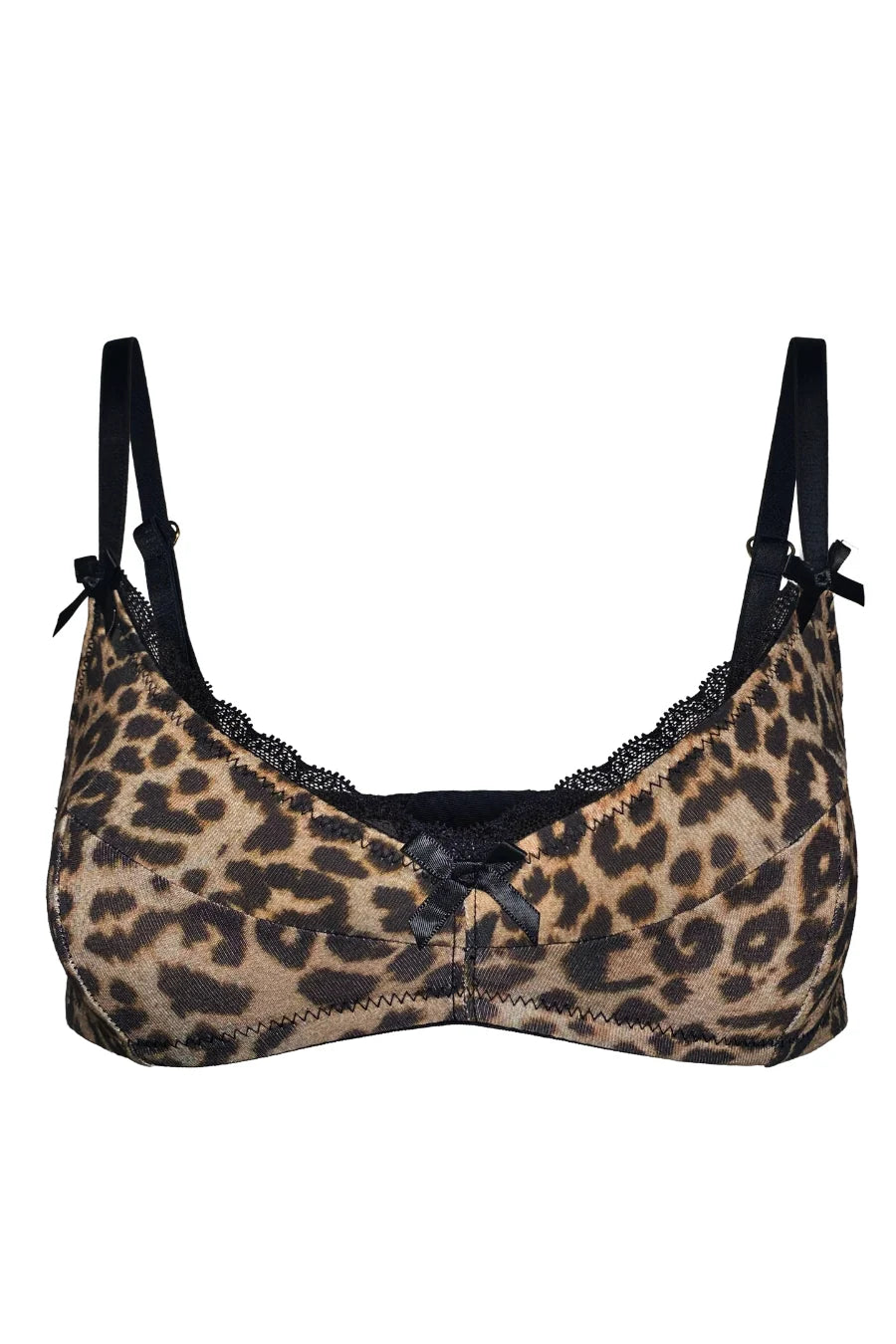 Chouchou Intimates Valentina Organic Cotton Bralette | Leopard