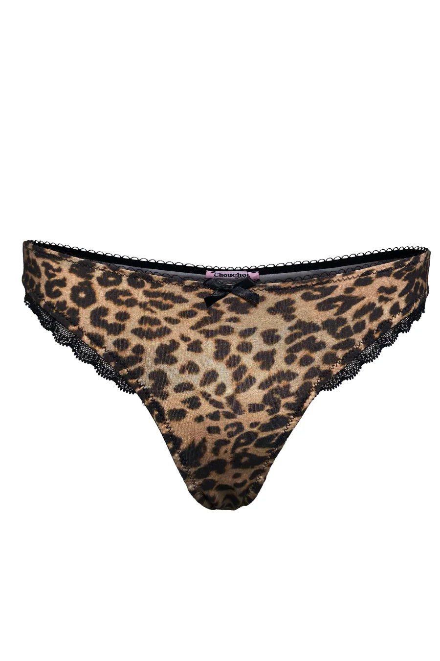 Chouchou Intimates Valentina Organic Cotton Thong | Leopard