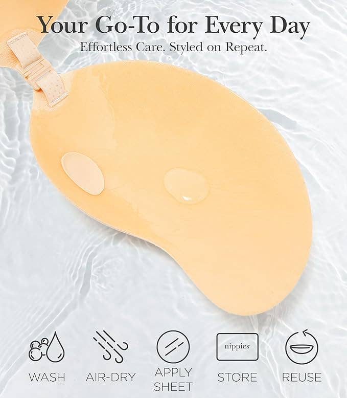 Nippies Flex Bra Adhesive Strapless Bra | Creme