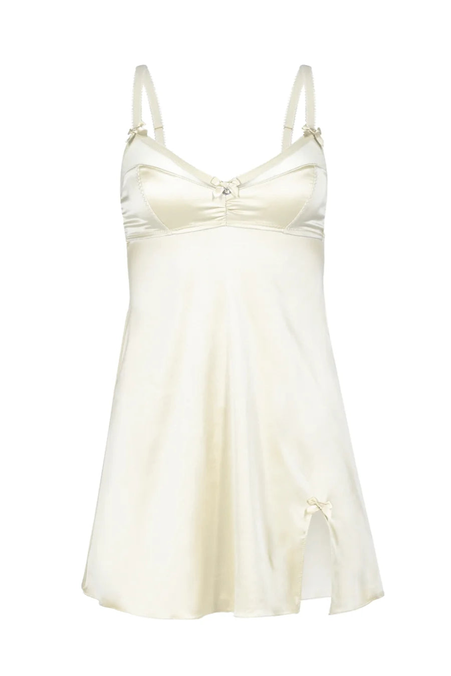 Chouchou Intimates Audrey Satin Slip Dress | Ivory