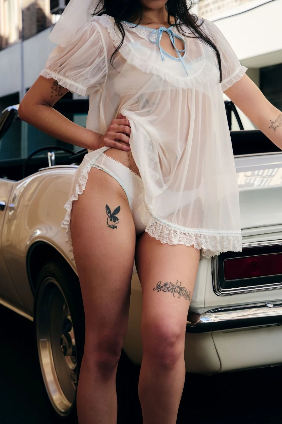 Chouchou Intimates Sadie Babydoll | White